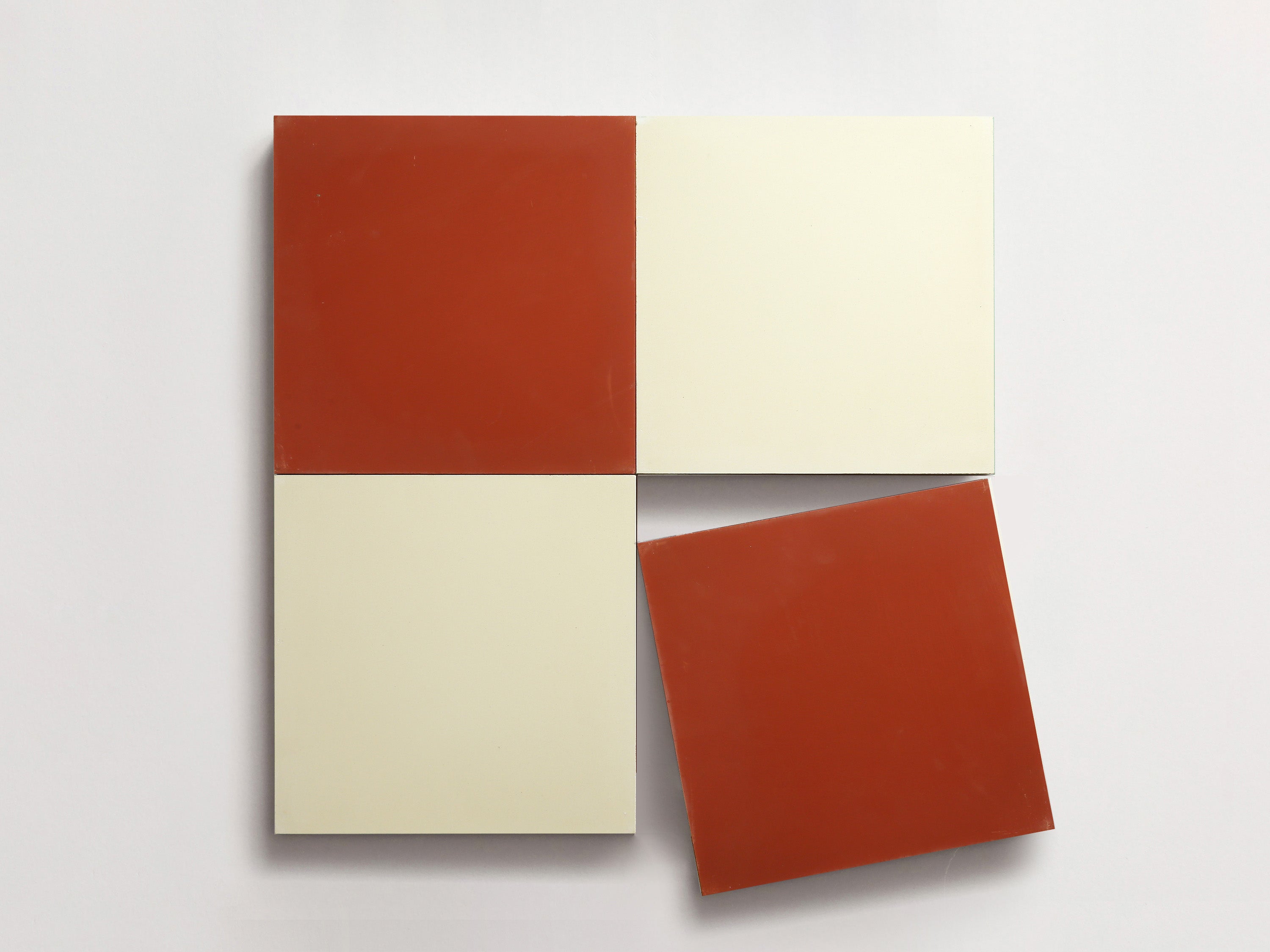 Color One Chalk White 2x8 Matte Cement Tile