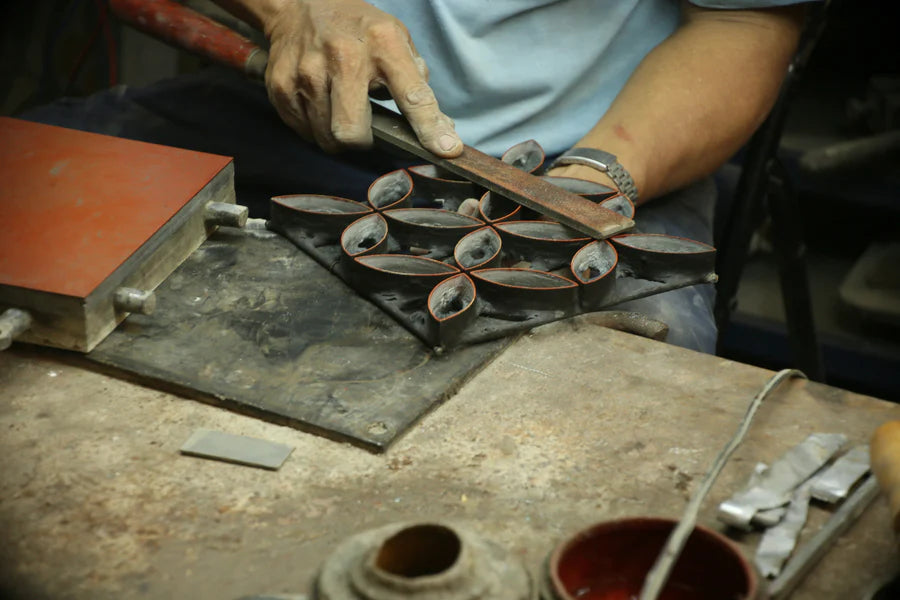 behind the scenes: the making of handcrafted cement tile