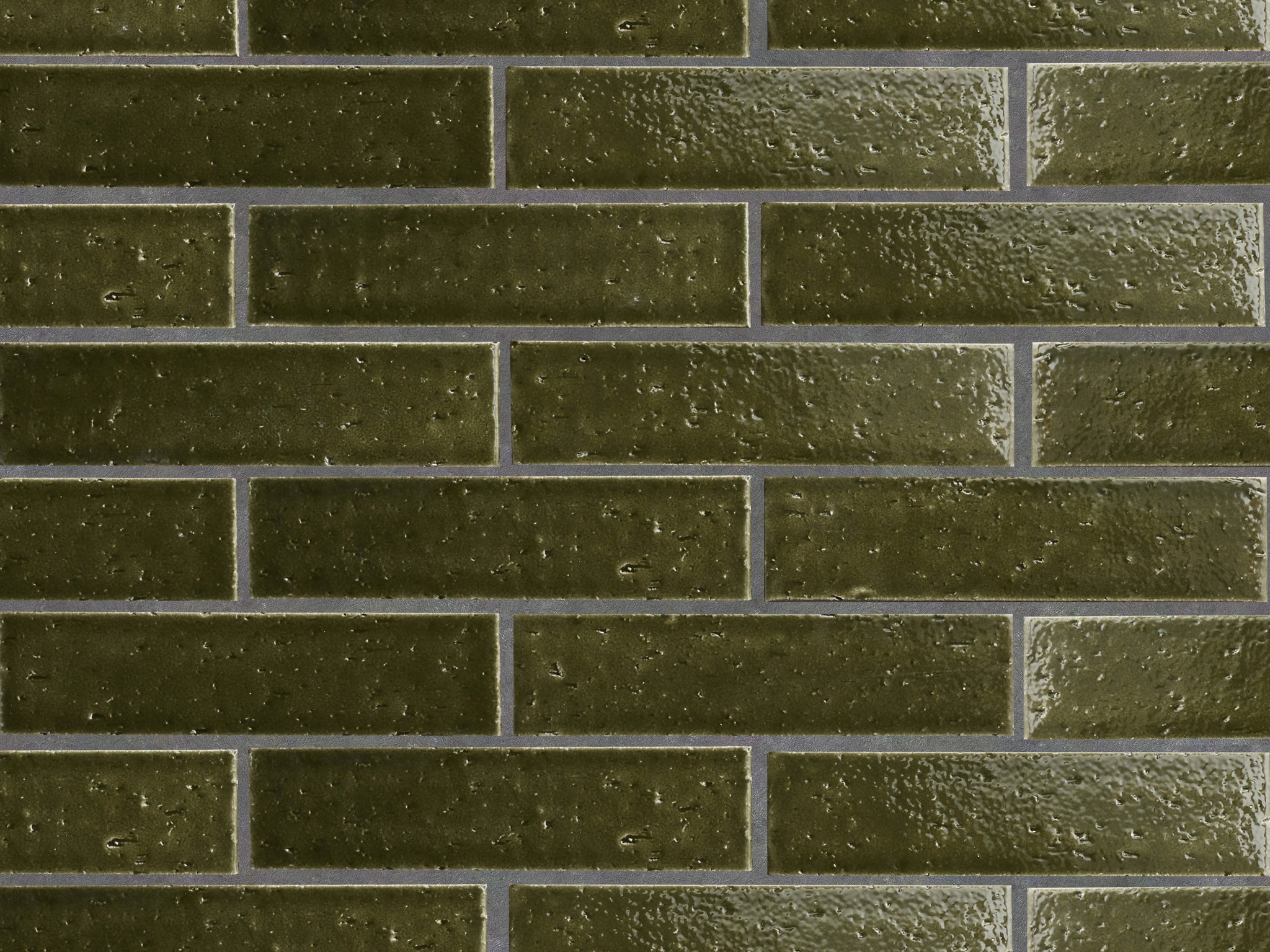 modern farmhouse brick | deep green gloss ~ 2.5"x9.5"x0.375"