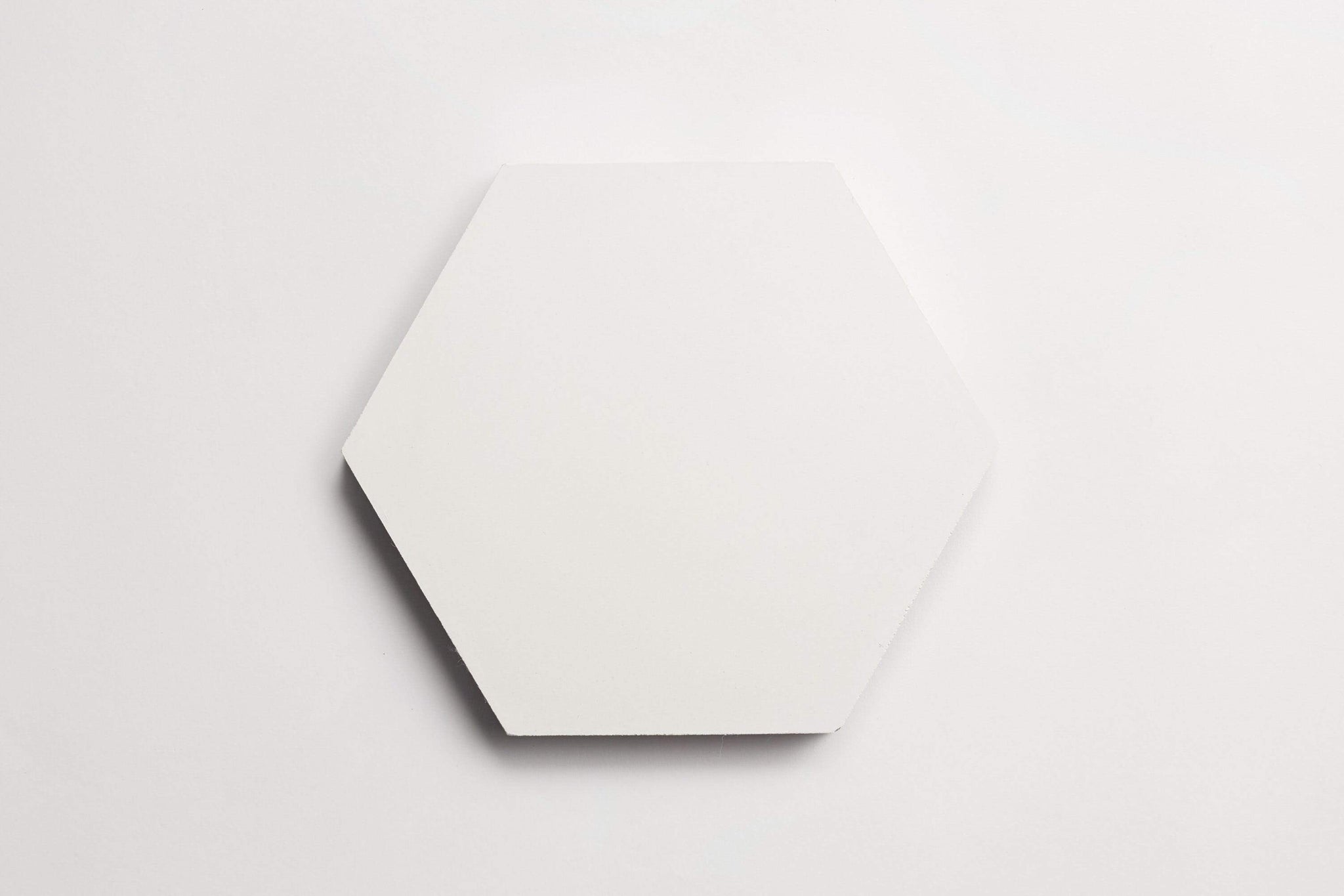 cement | solid | white | hex ~ 9"x8"x0.625"