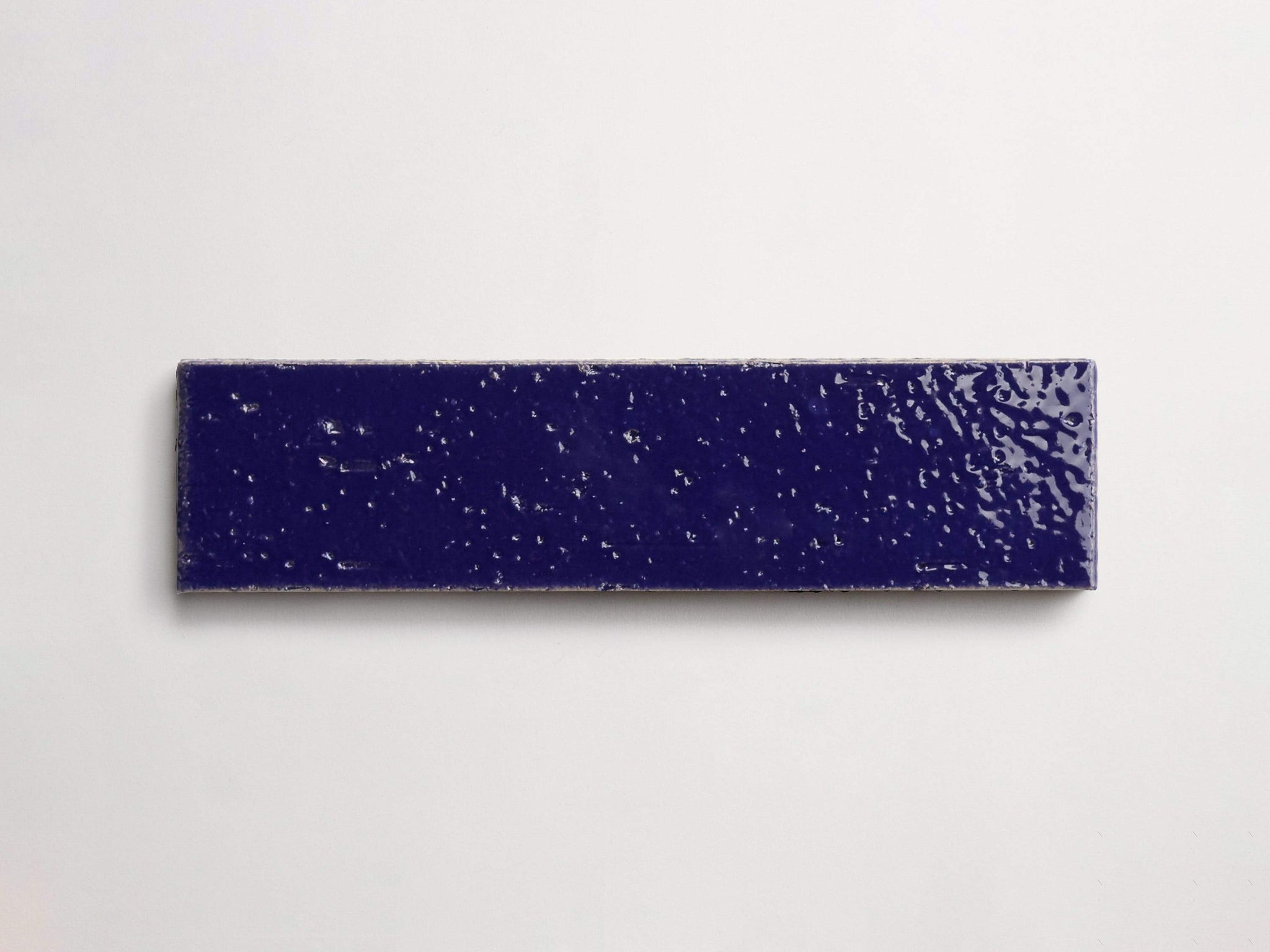 modern farmhouse brick | royal blue gloss ~ 2.5"x9.5"x0.375"