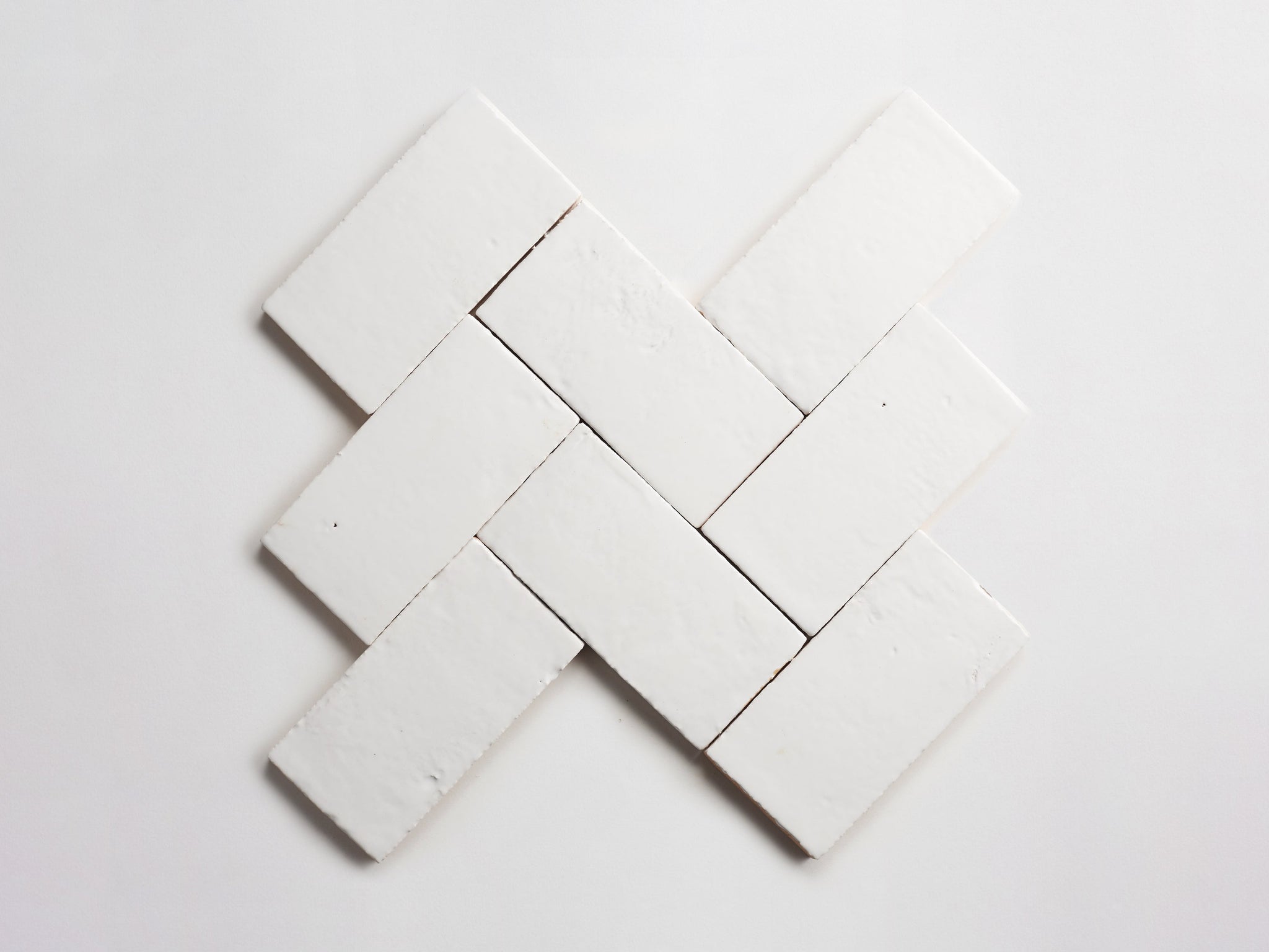 fornace brioni + clé | casale rustico | white gloss | misto | rectangle ~ 3.5"x7"x0.5"