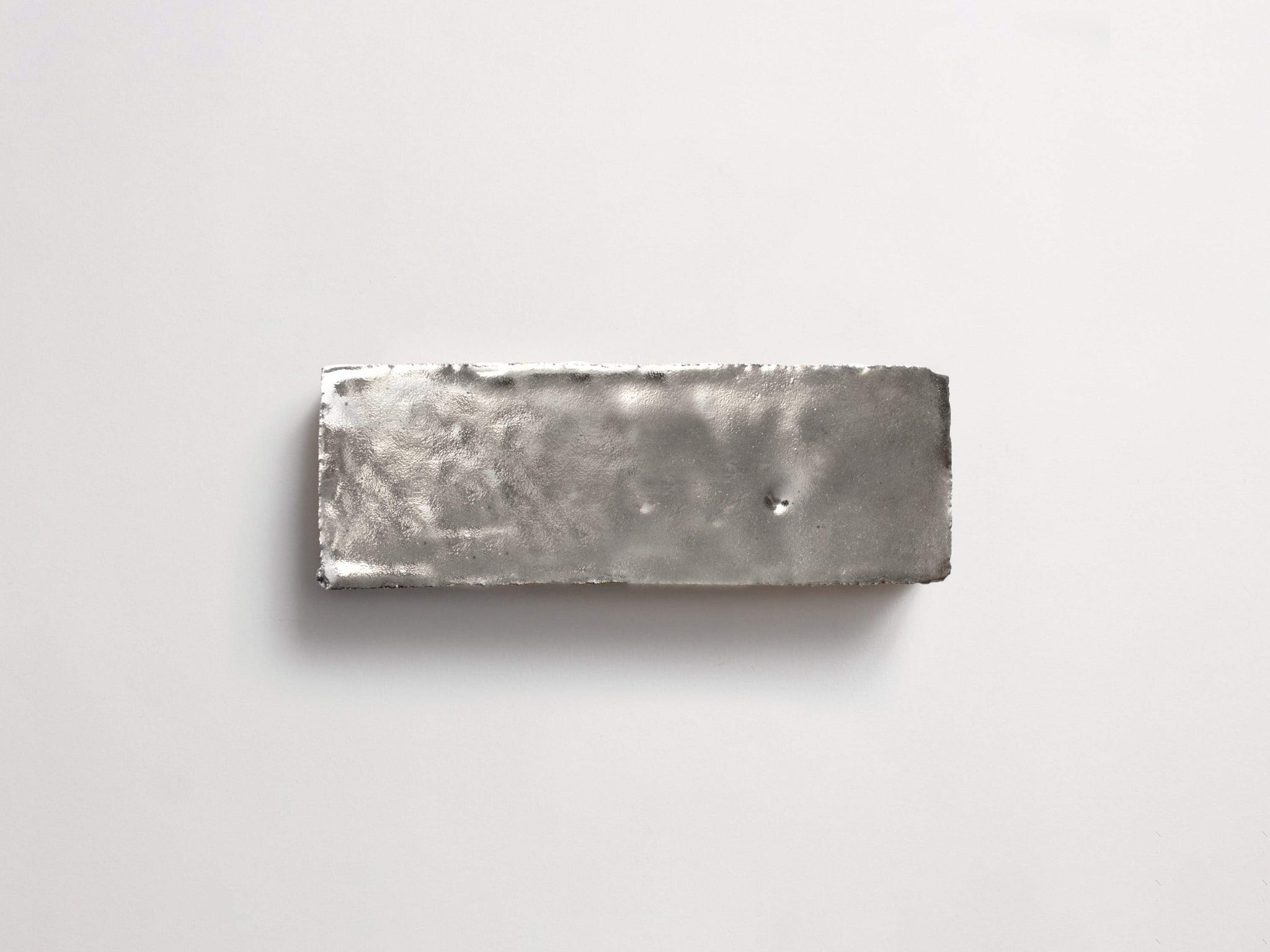 zellige | platinum | bejmat ~ 2"x6"x0.75"