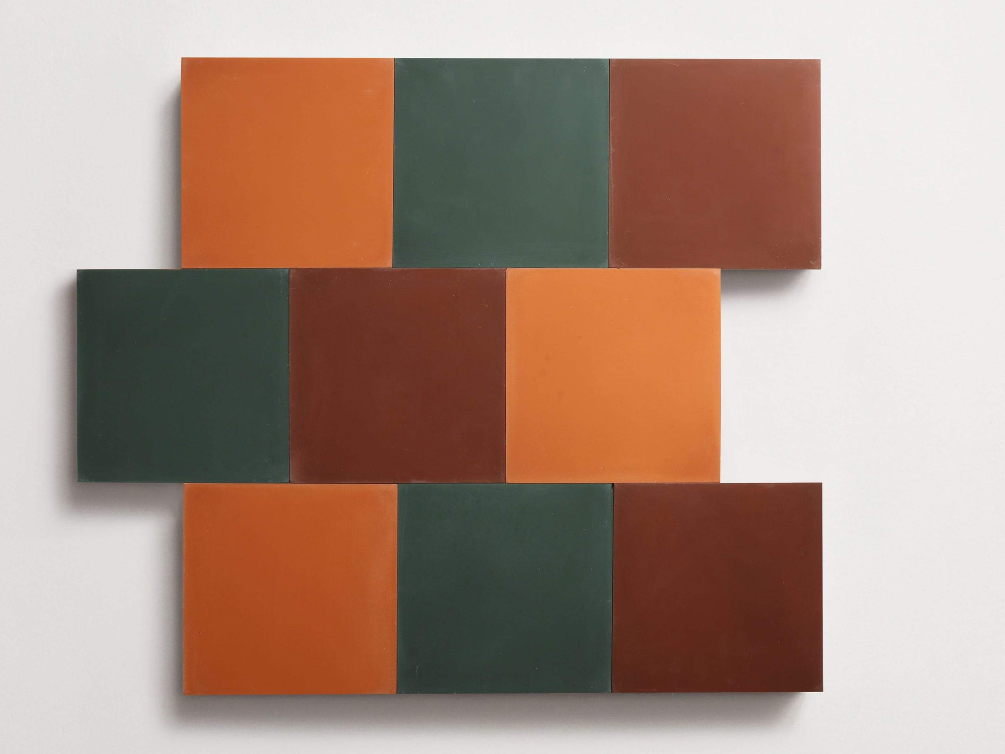 cement | mythology | flanders | grande vibrant trio | forest, chestnut + ale (3pc bundle) ~ 8"x8"