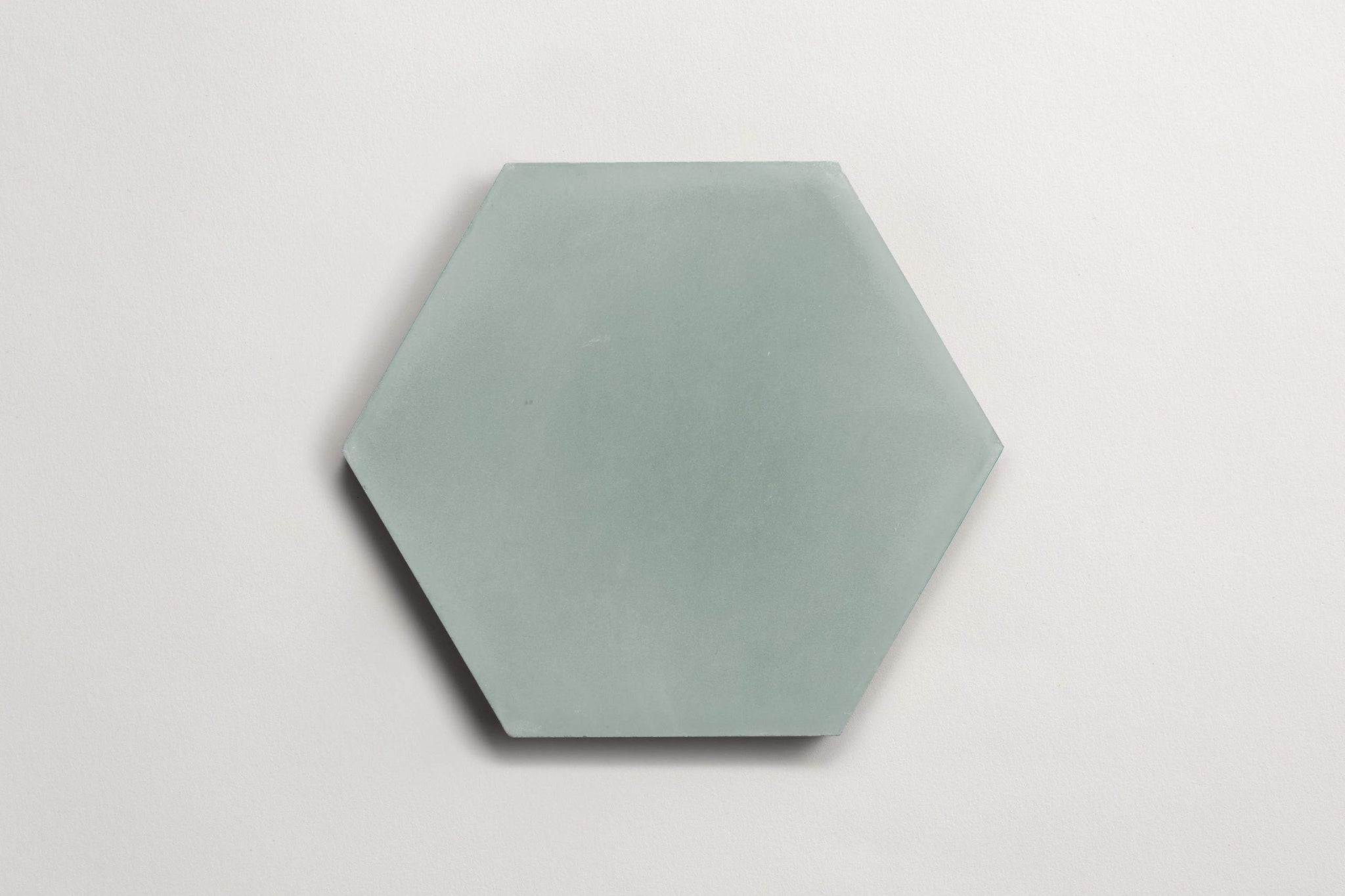 cement | solid | basil | hex ~ 9"x8"x0.625"