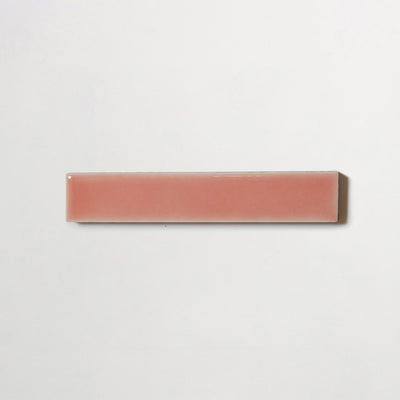 fornace brioni + cristina celestino | peach | gloss | sample ~ 0.875"x4.75"x0.375" sample