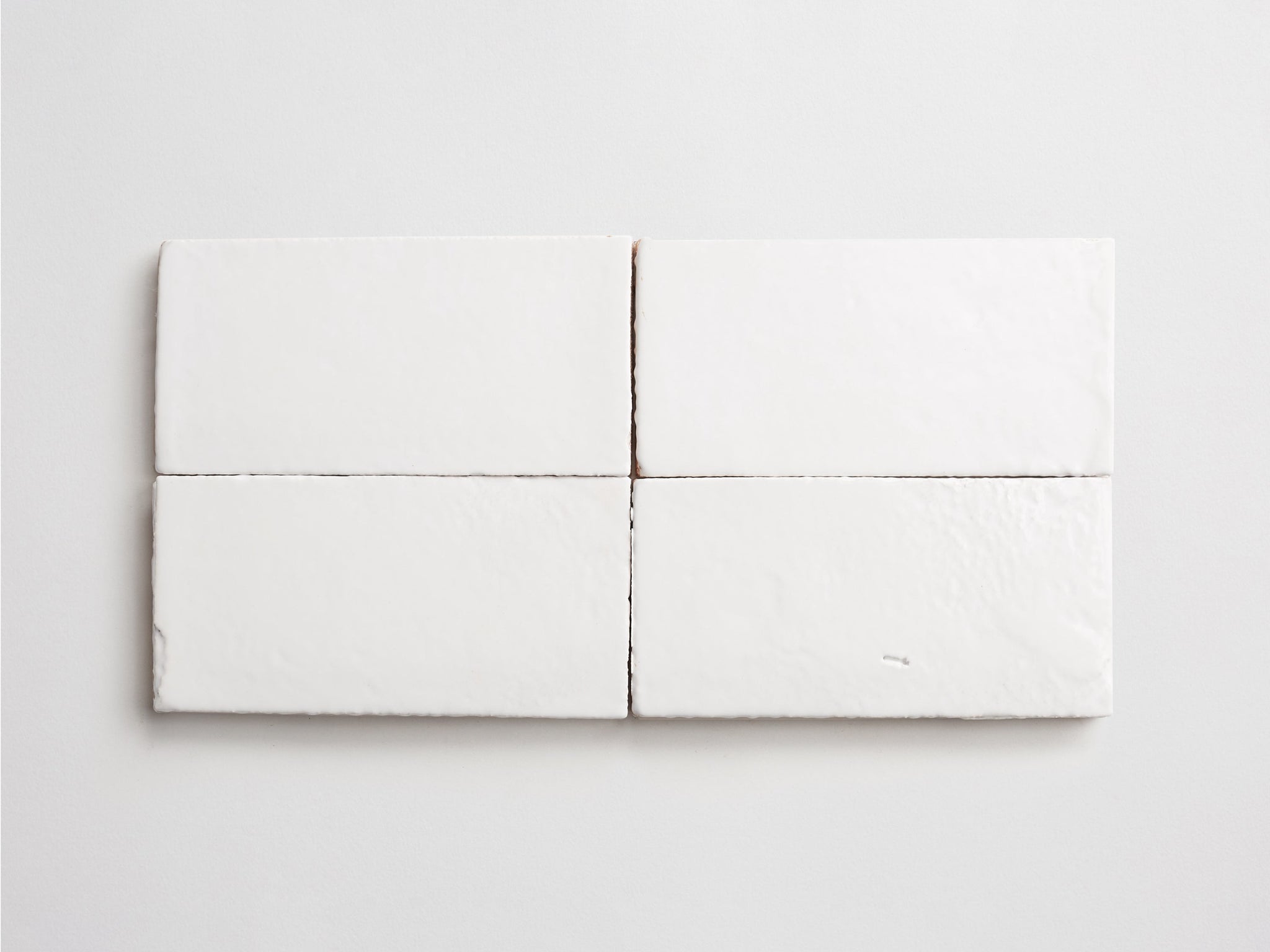 fornace brioni + clé | casale rustico | white gloss | normale | rectangle ~ 4"x8"x0.5"