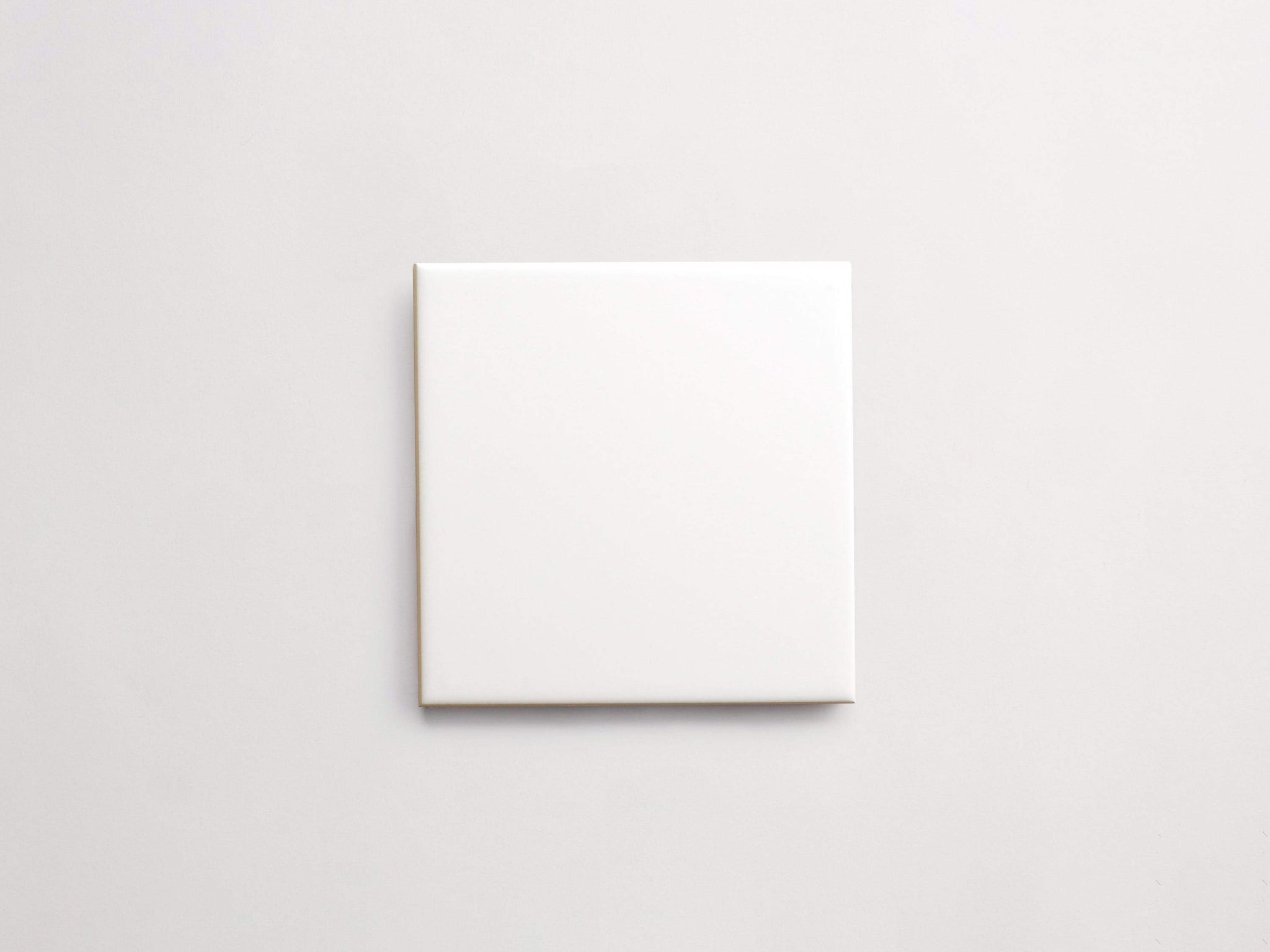 ceramic | white matte | square subway ~ 6"x6"x0.25"