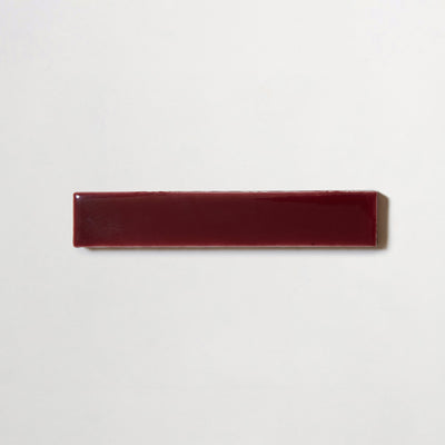 fornace brioni + cristina celestino | cherry | gloss | sample ~ 0.875"x4.75"x0.375" sample