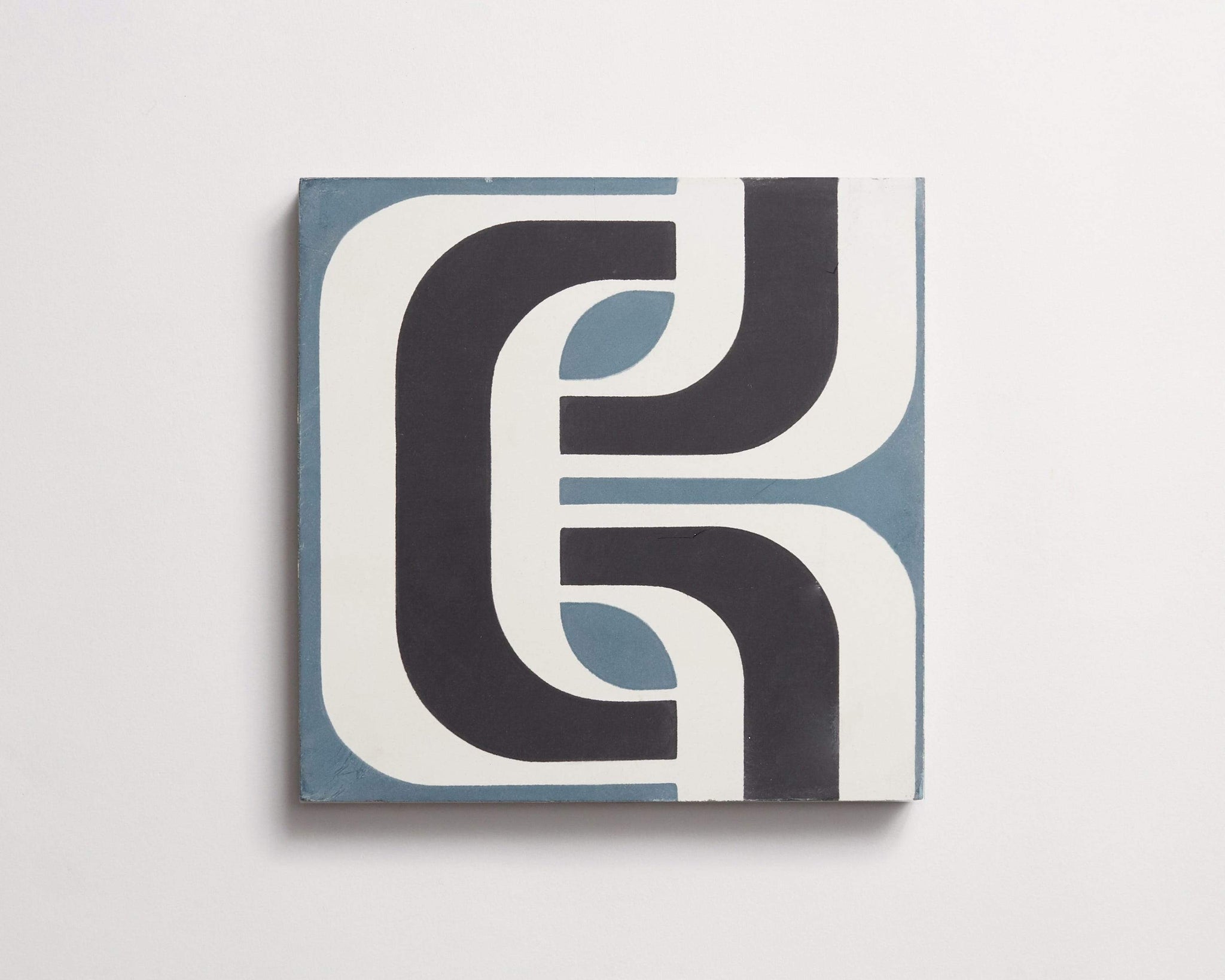 cement | erica tanov | 1965 | black, white + federal blue ~ 8"x8"x0.625"