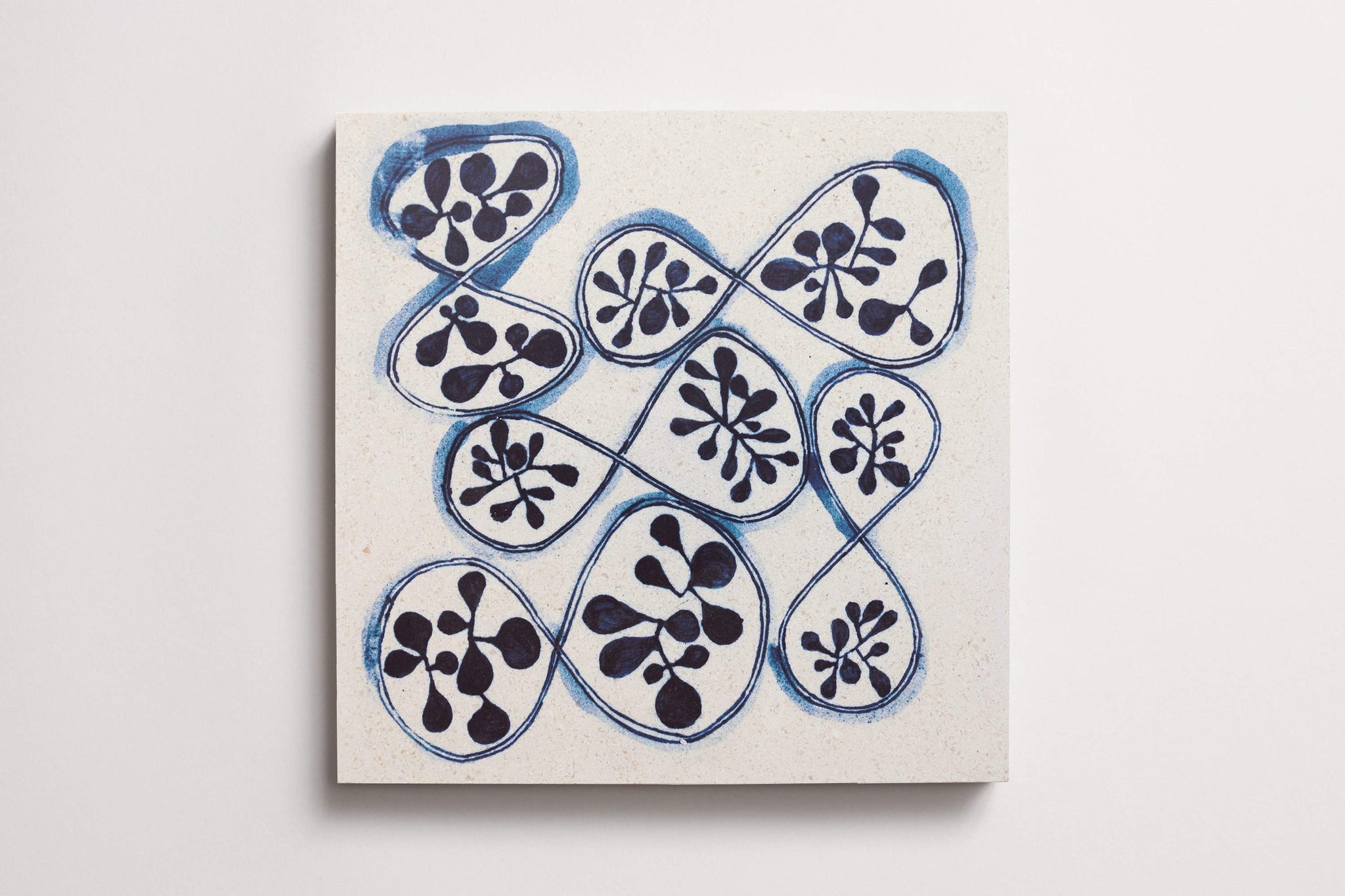 ruan hoffmann | much love me | sprout | delft blue ~ 12"x12"x0.375"