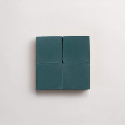 cement | solid | teal | square sample ~ 2"x2"x⅝" sample