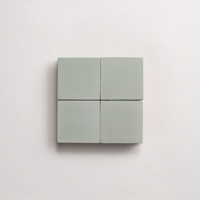 cement | solid | celadon | square sample ~ 2"x2"x⅝" sample