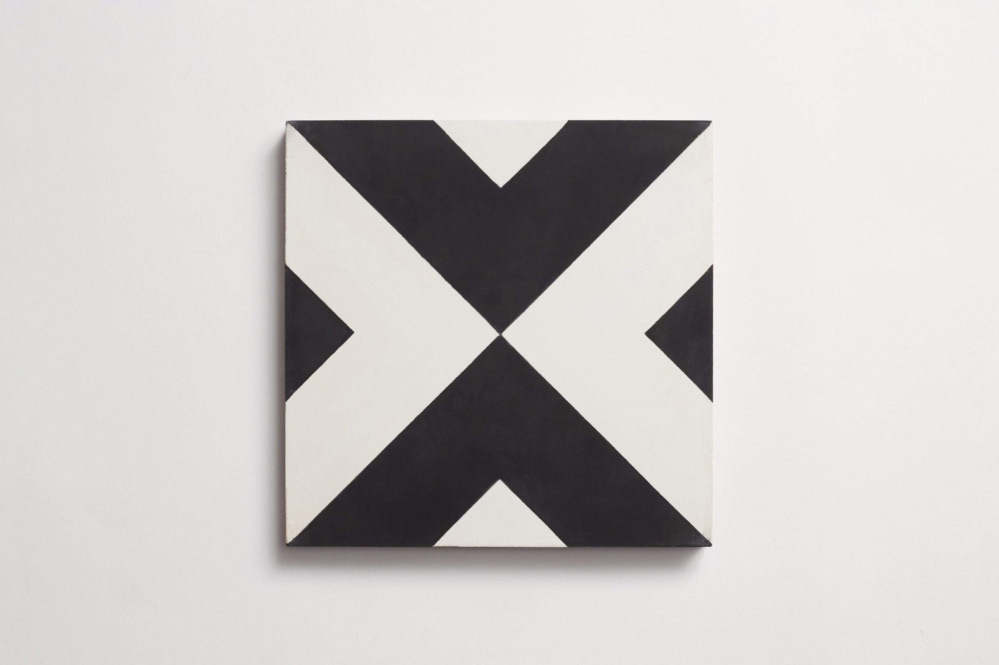 cement | checkered past | black + white ~ 8"x8"x0.625"