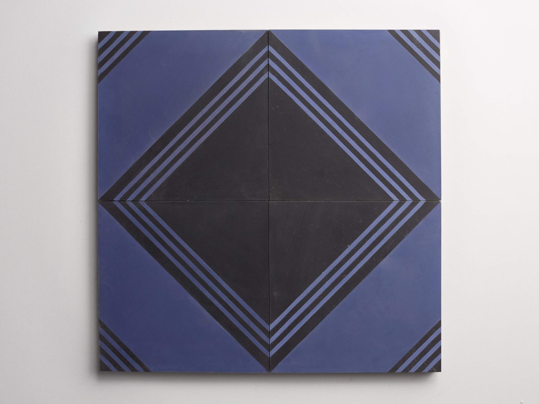 cement | gachot studios | pattern four | himalaya + black ~ 8"x8"x0.625"