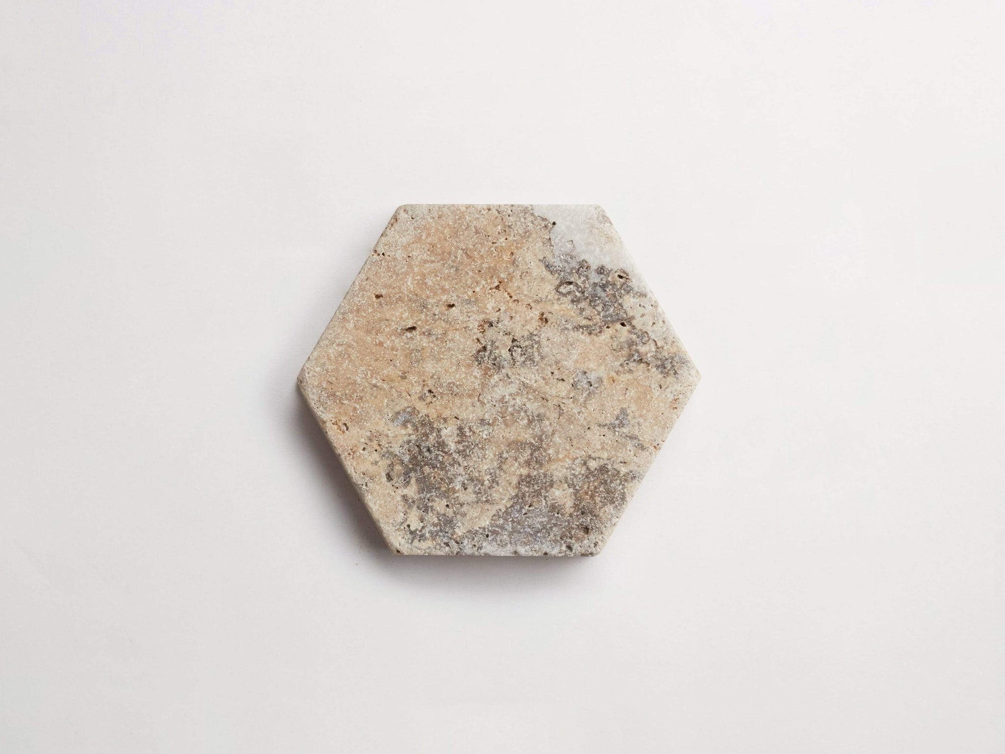 pantry pavers | pumice | hex ~ 6"x6.75"x0.375"