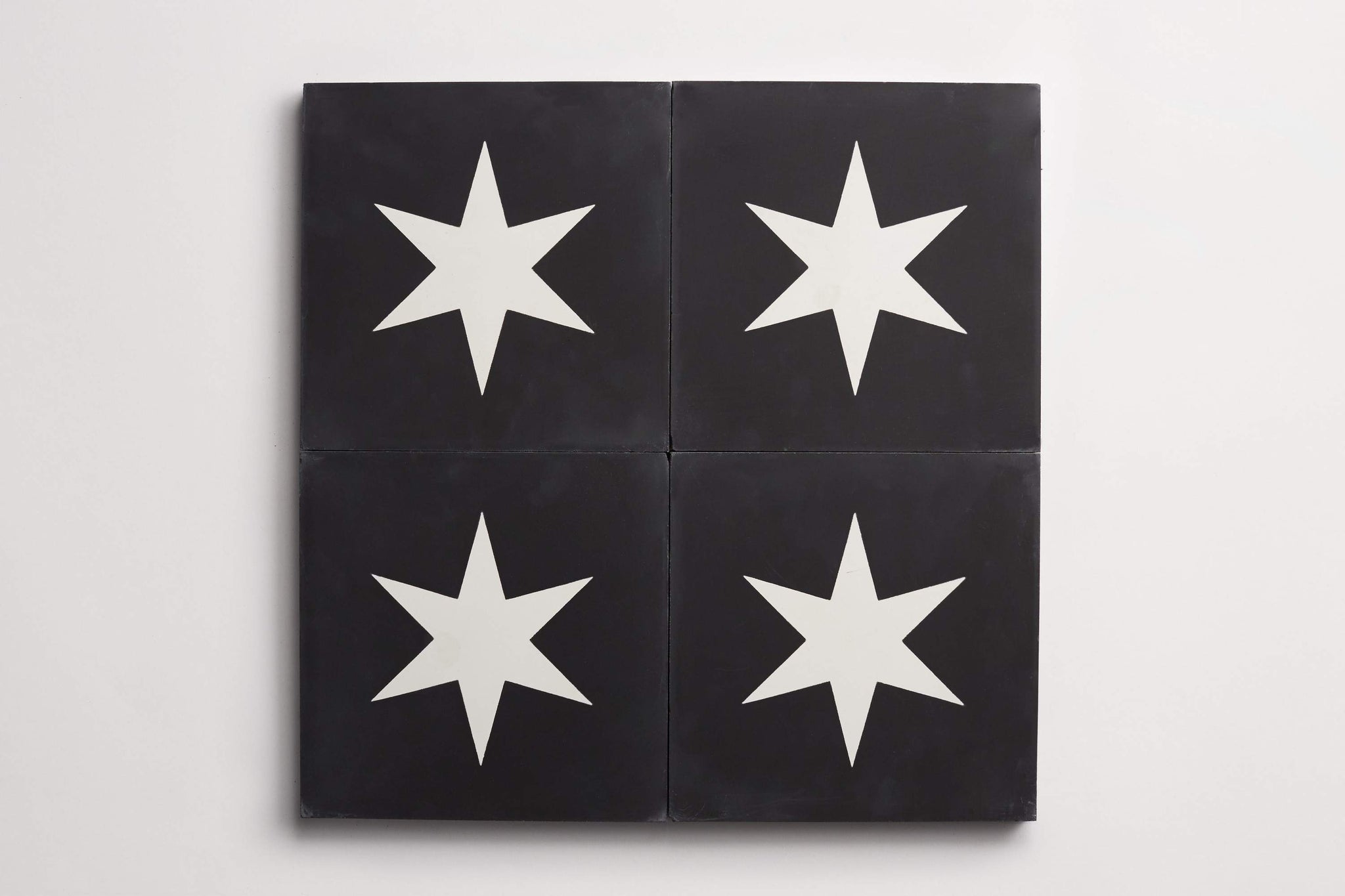 cement | star bright | black + white ~ 8"x8"x0.625"