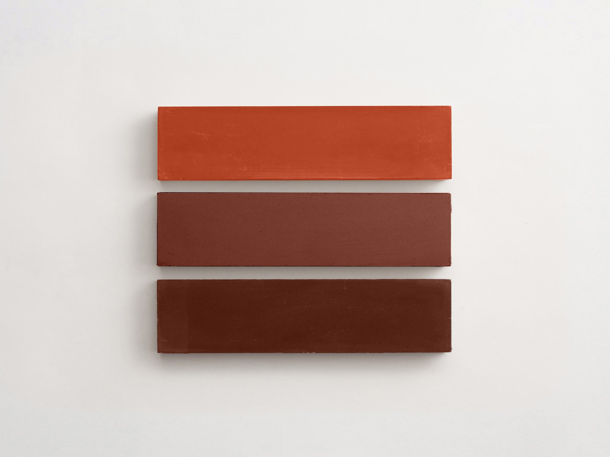 cement | mythology | salon | blade shade trio | flame, chestnut, + prune (3pc bundle) ~ 3"x12"