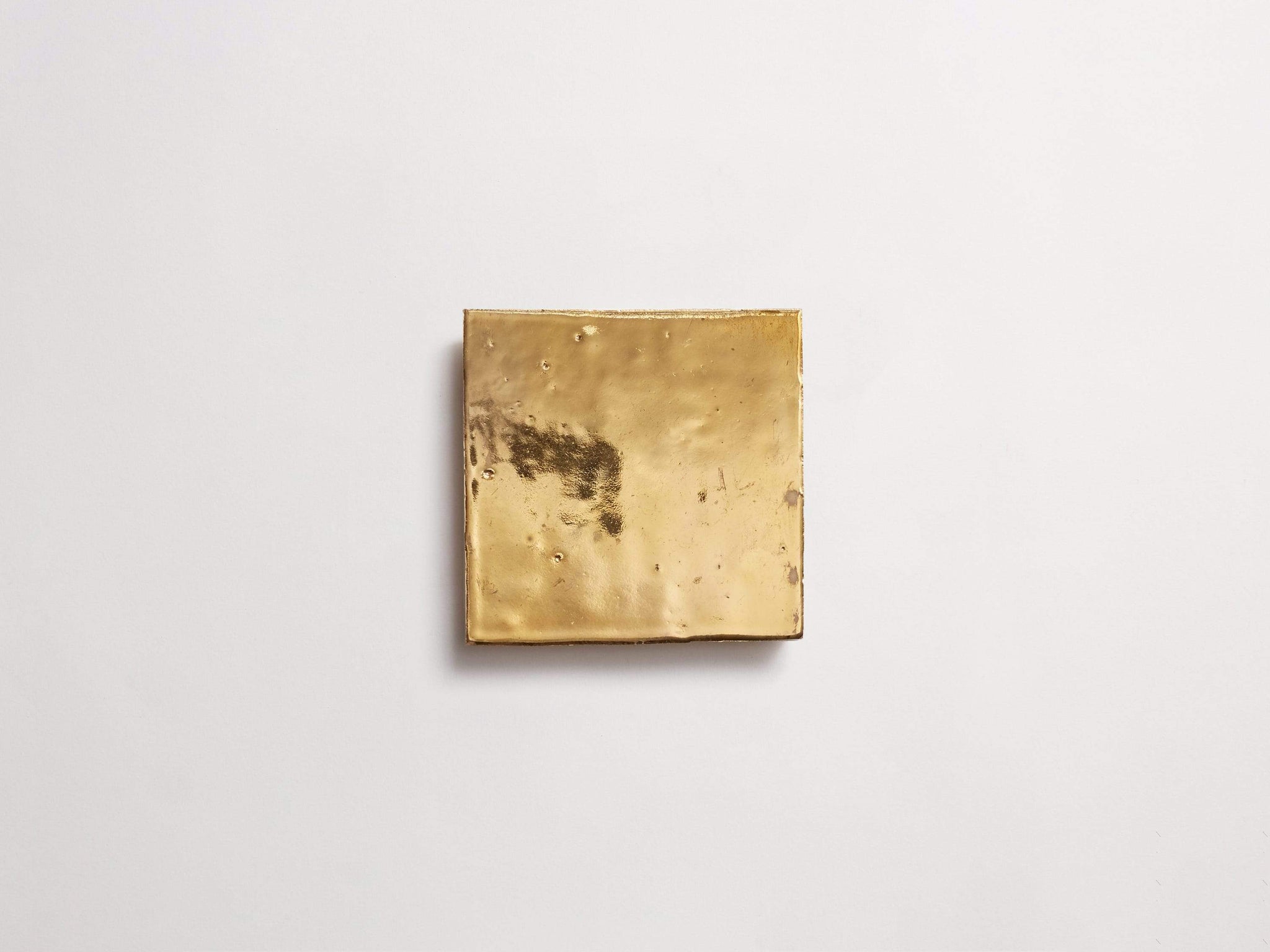 zellige | (24k) gold | square ~ 4"x4"x0.375"