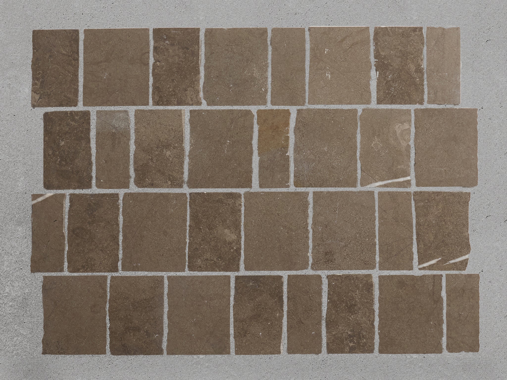 lapidary | rough cut mosaic sheet | cashmere grey (standard joint) ~ 11.125"x12.25"x0.375"