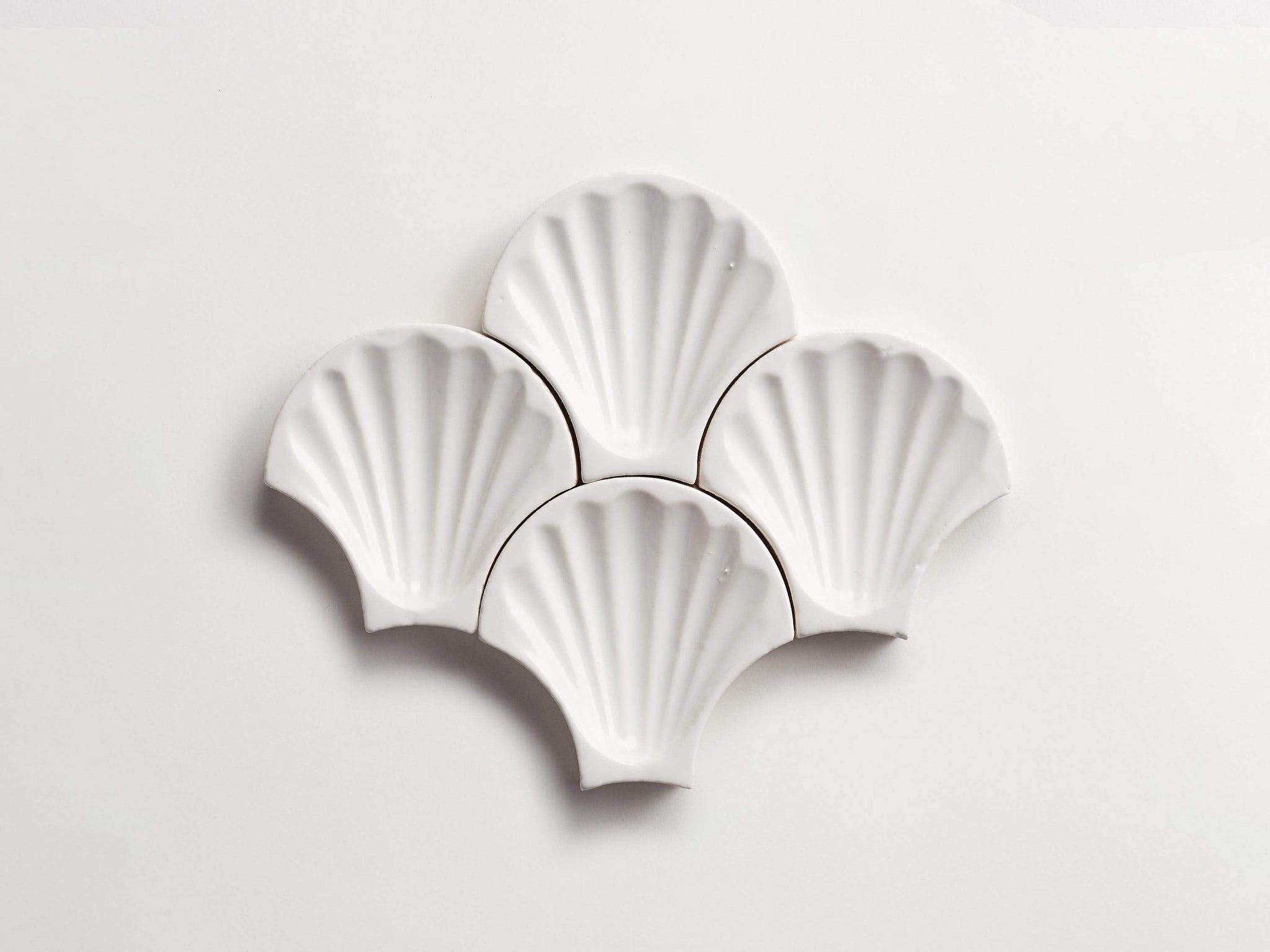 fornace brioni + cristina celestino | rocaille | white | shell ~ 4"x4"x0.625"