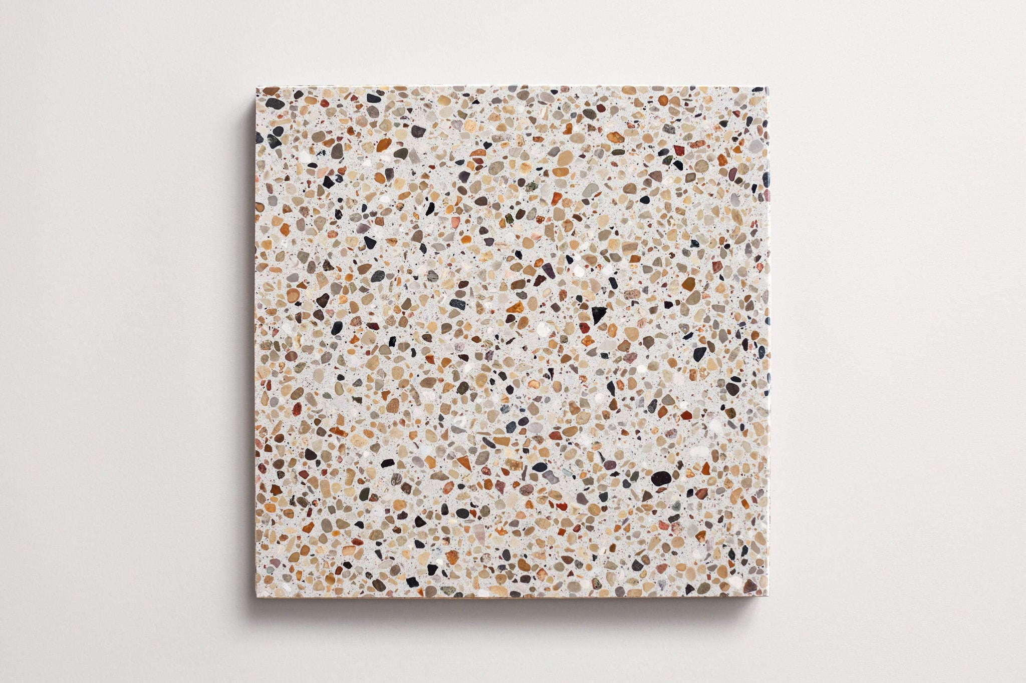 forage terrazzo | white | square ~ 12"x12"x0.5"