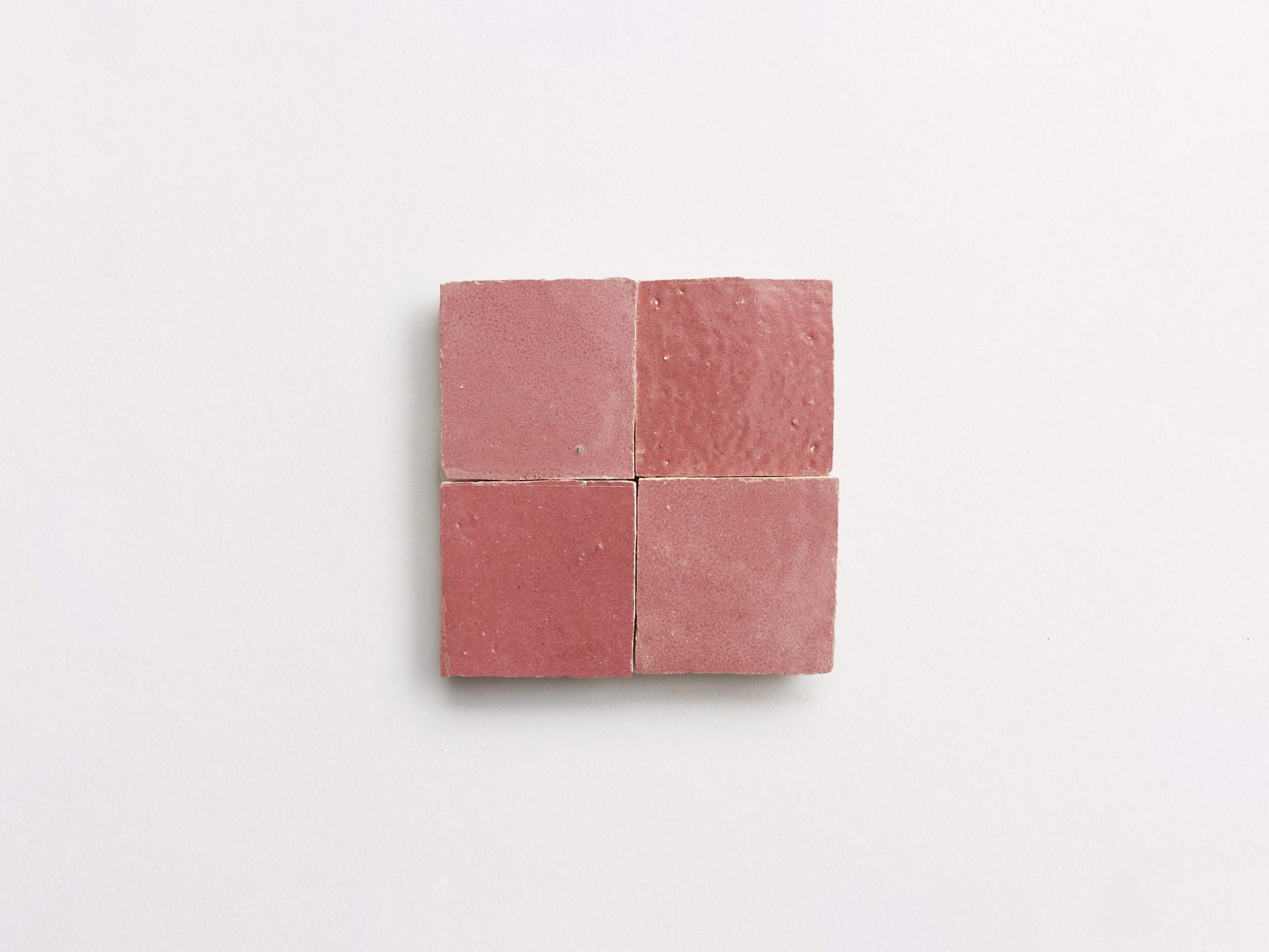 zellige | blushing mistresss | unmounted square ~ 2"x2"x0.375"