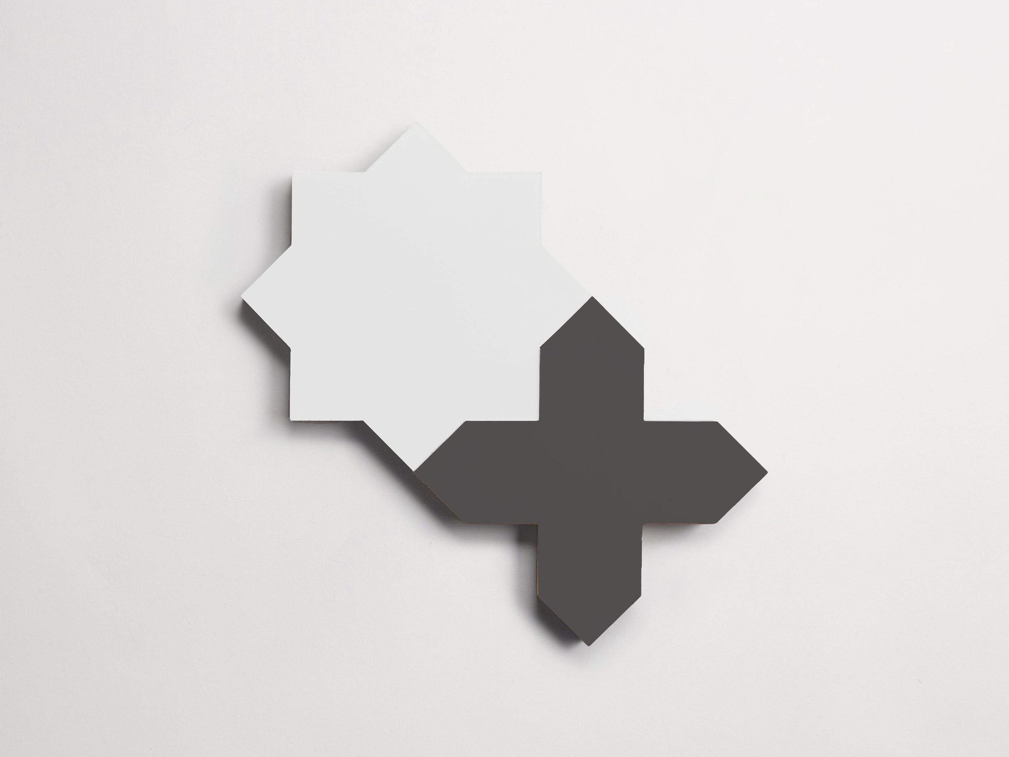 cement | pavimenti act I | casablanca white star + charcoal cross (bundle)