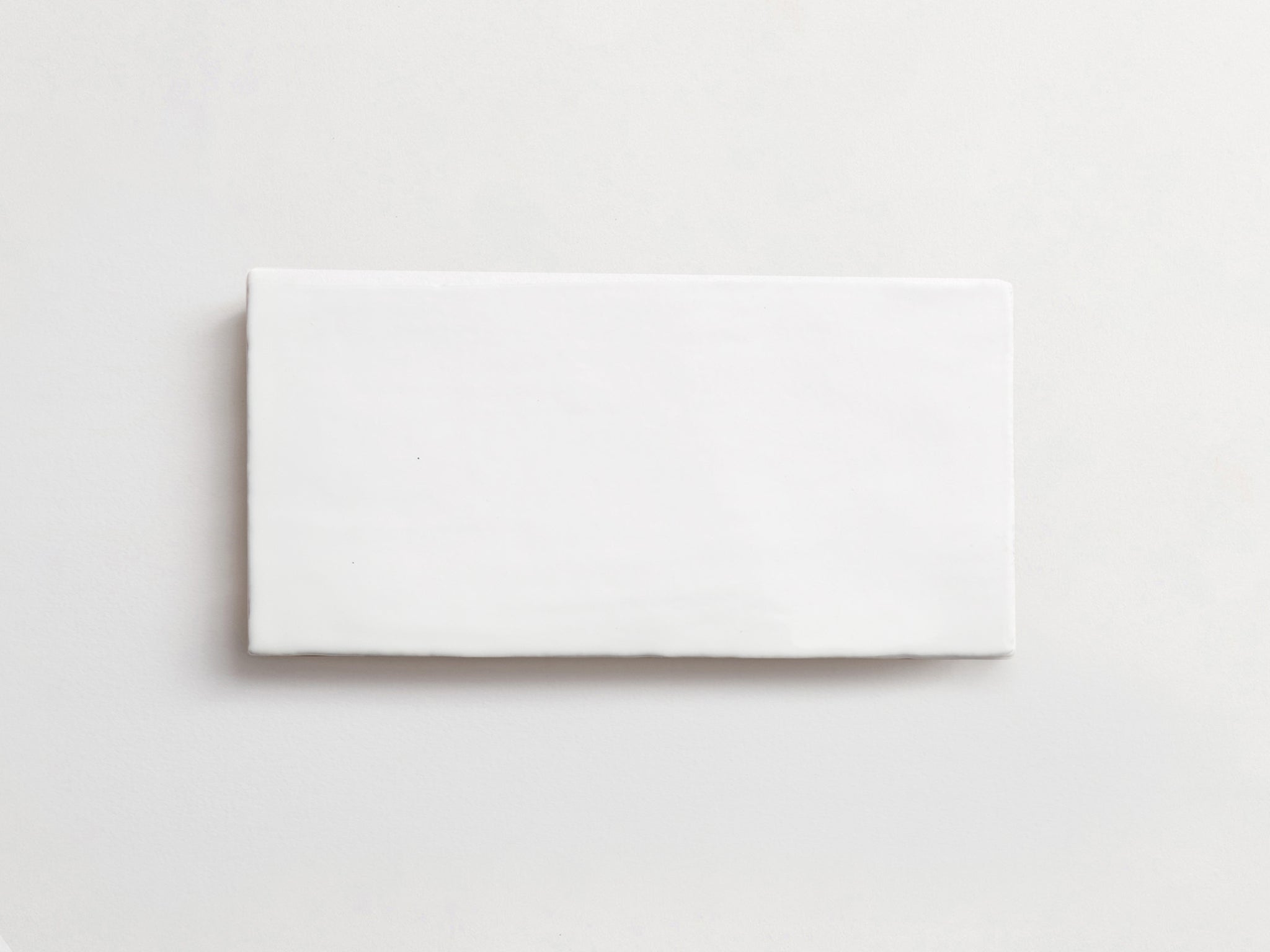 villa classica | white matte | mason | rectangle ~ 4"x8"x0.5"