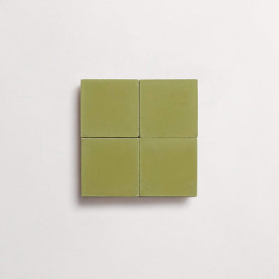 cement | solid | olive | square sample ~ 2"x2"x⅝" sample