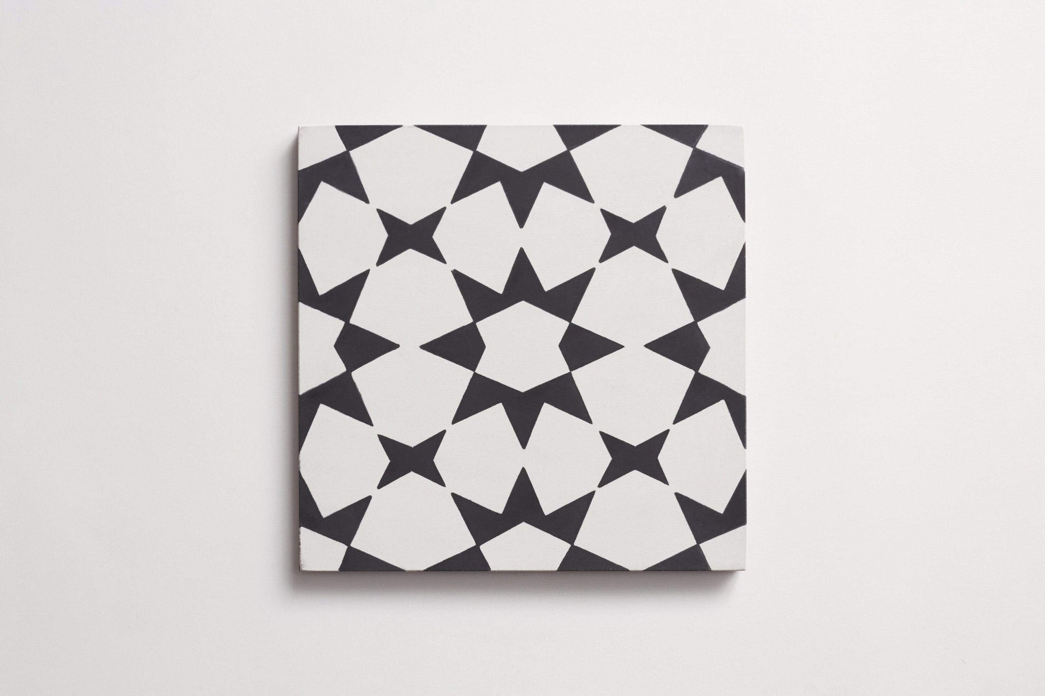 cement | moroccan 3 fez | black + white ~ 8"x8"x0.625"