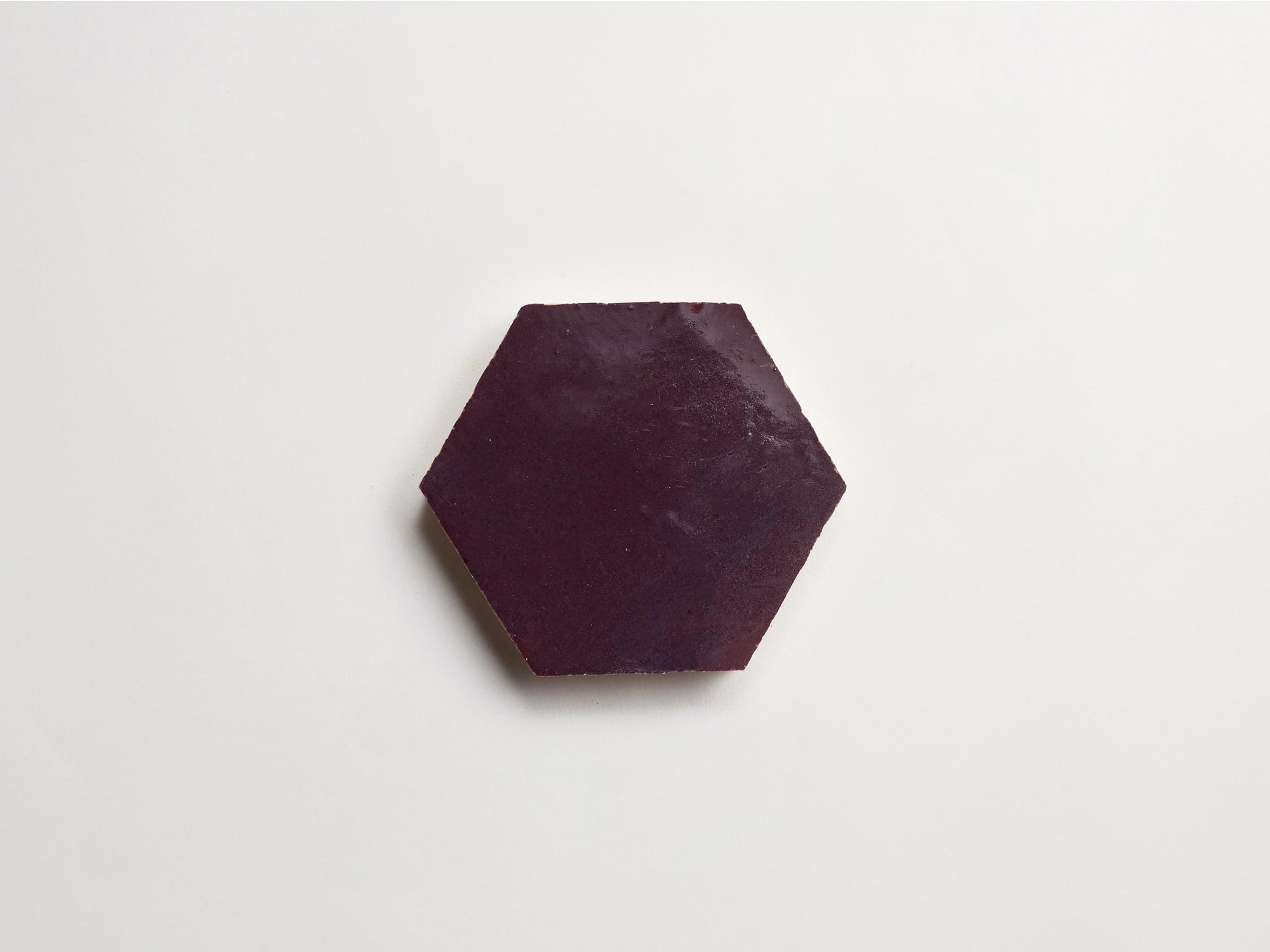 zellige | midnight port | hex ~ 3.5"x4"x0.375"