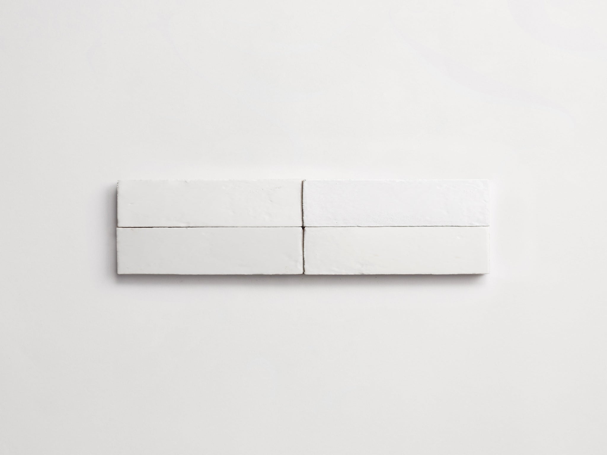 fornace brioni + clé | casale rustico | white gloss | cigar | rectangle ~ 2"x8"x0.5"