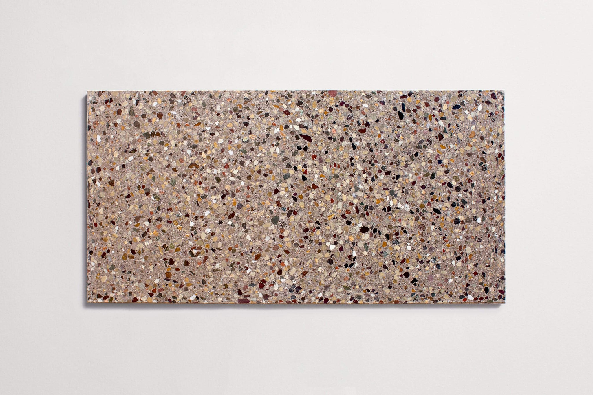 forage terrazzo | mouse | rectangle ~ 12"x24"x0.625"