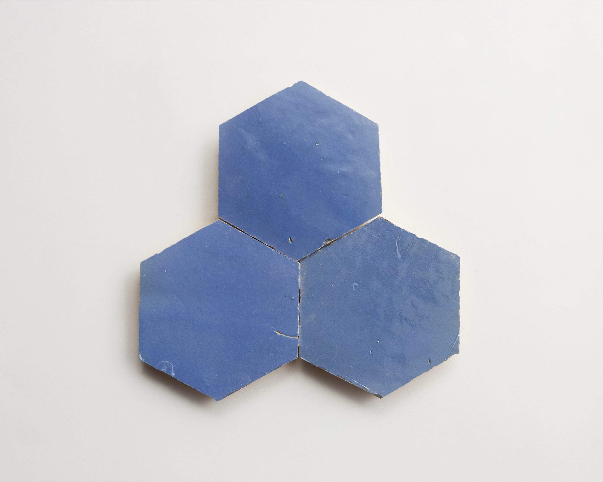 zellige | classic cerulean | hex ~ 3.5"x4"x0.375"