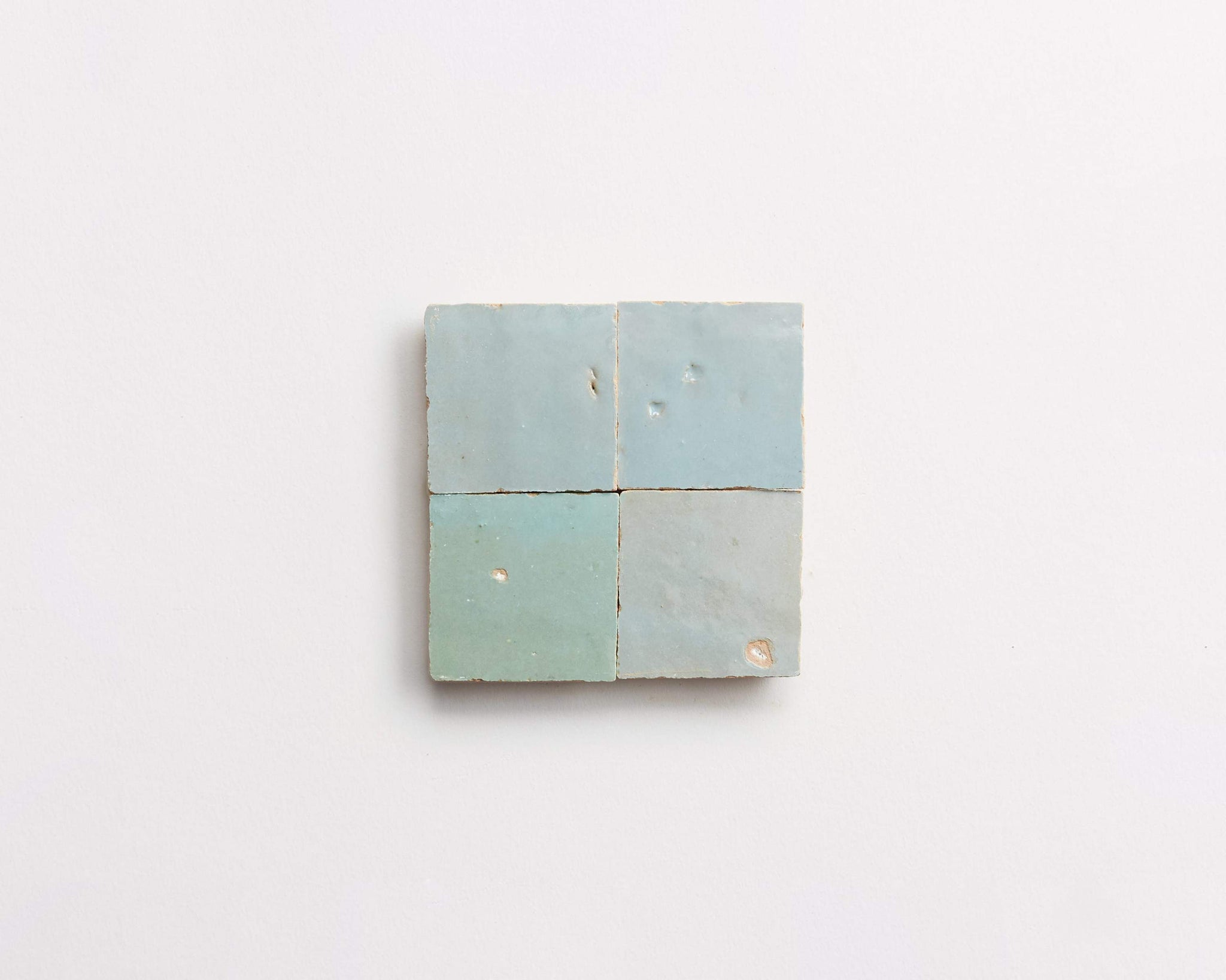 zellige | tea ceremony | unmounted square ~ 2"x2"x0.375"