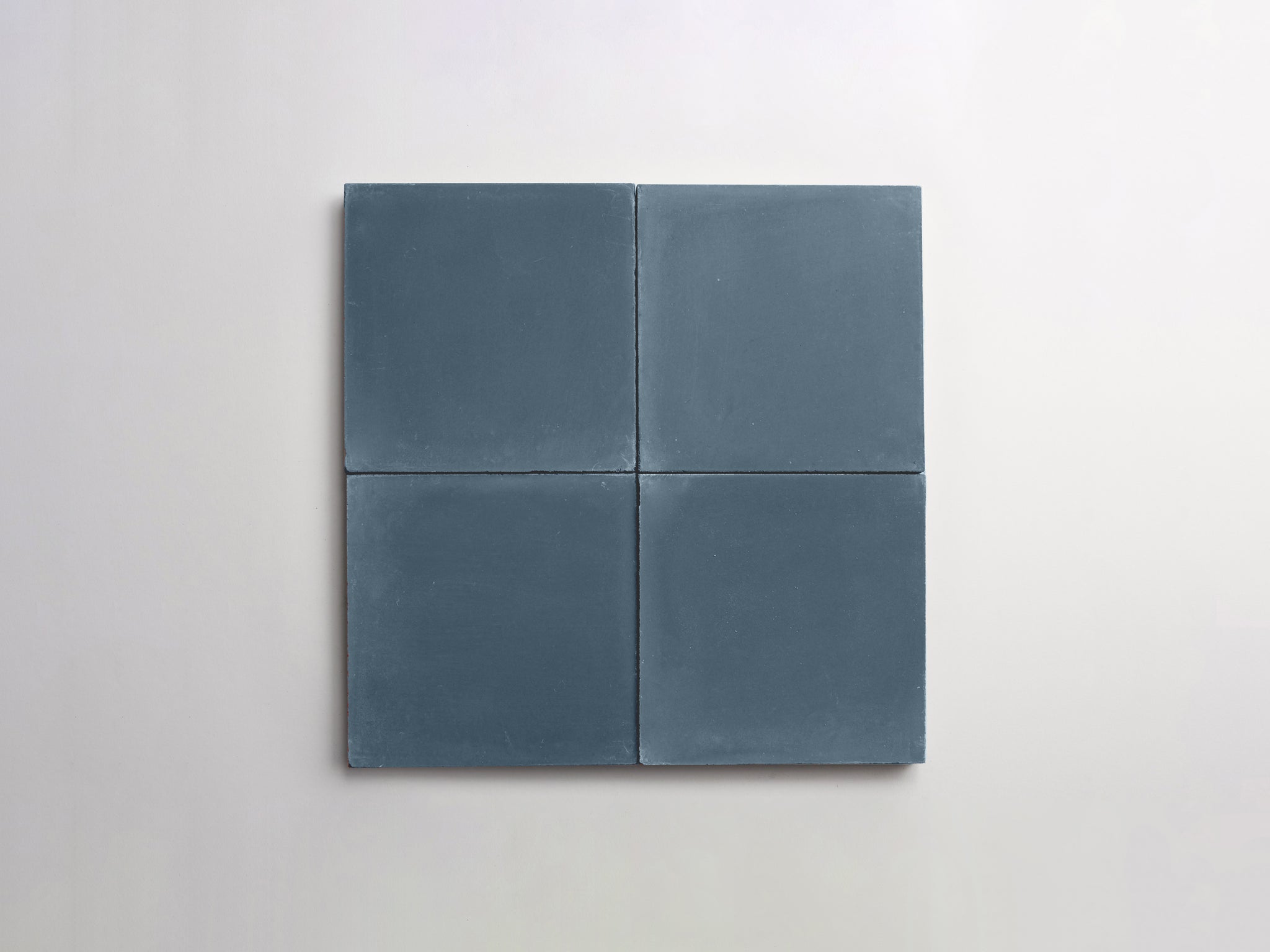 cement | solid | federal blue | petite ~ 4"x4"x0.625"