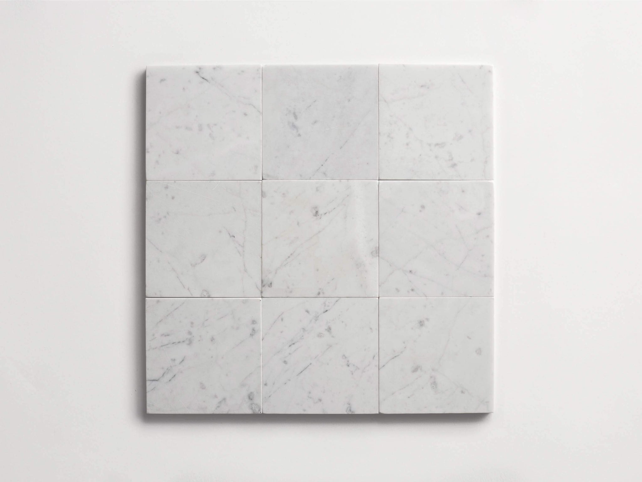 clé carrara | square ~ 4"x4"x0.375"