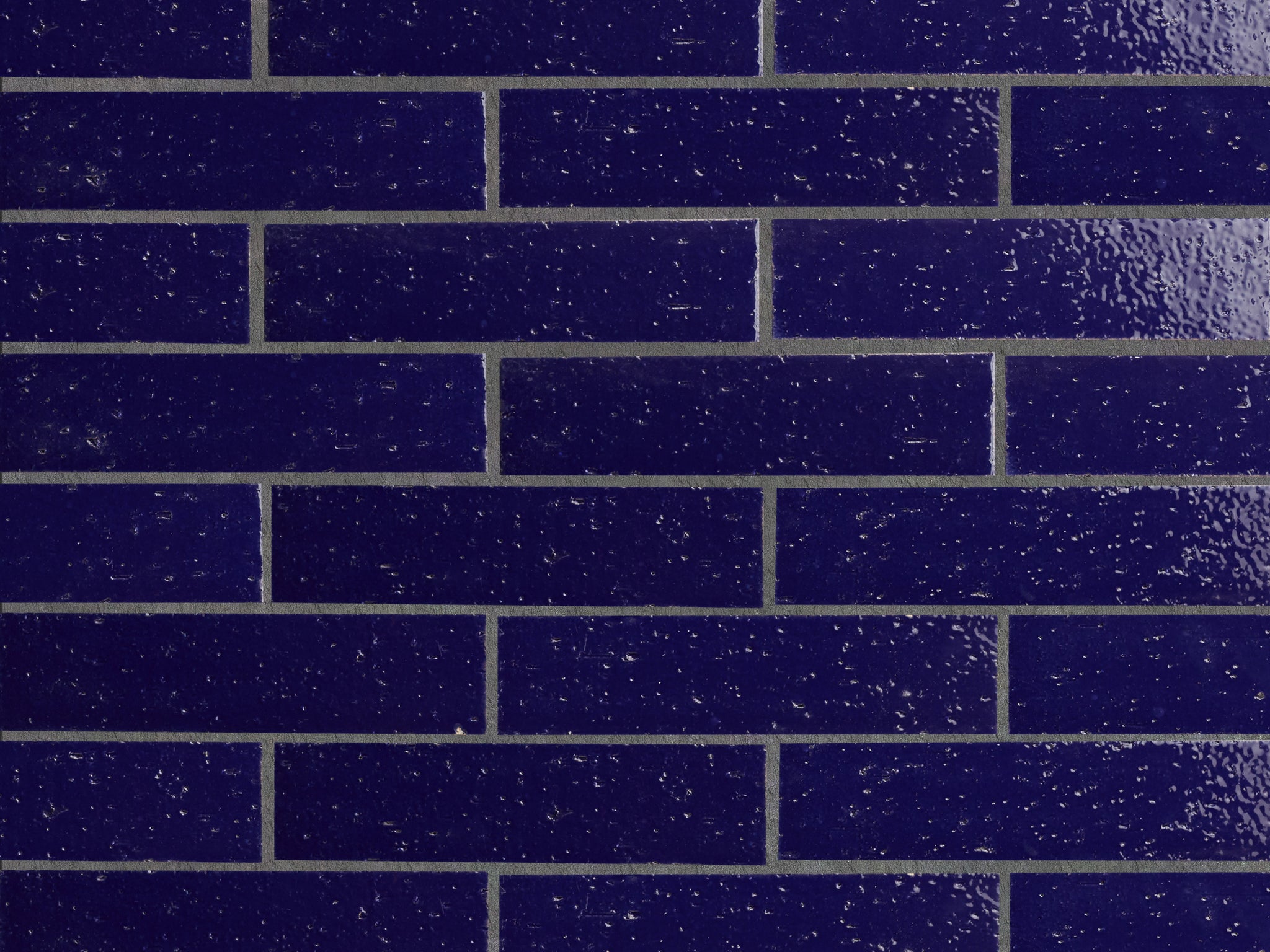 modern farmhouse brick | royal blue gloss ~ 2.5"x9.5"x0.375"