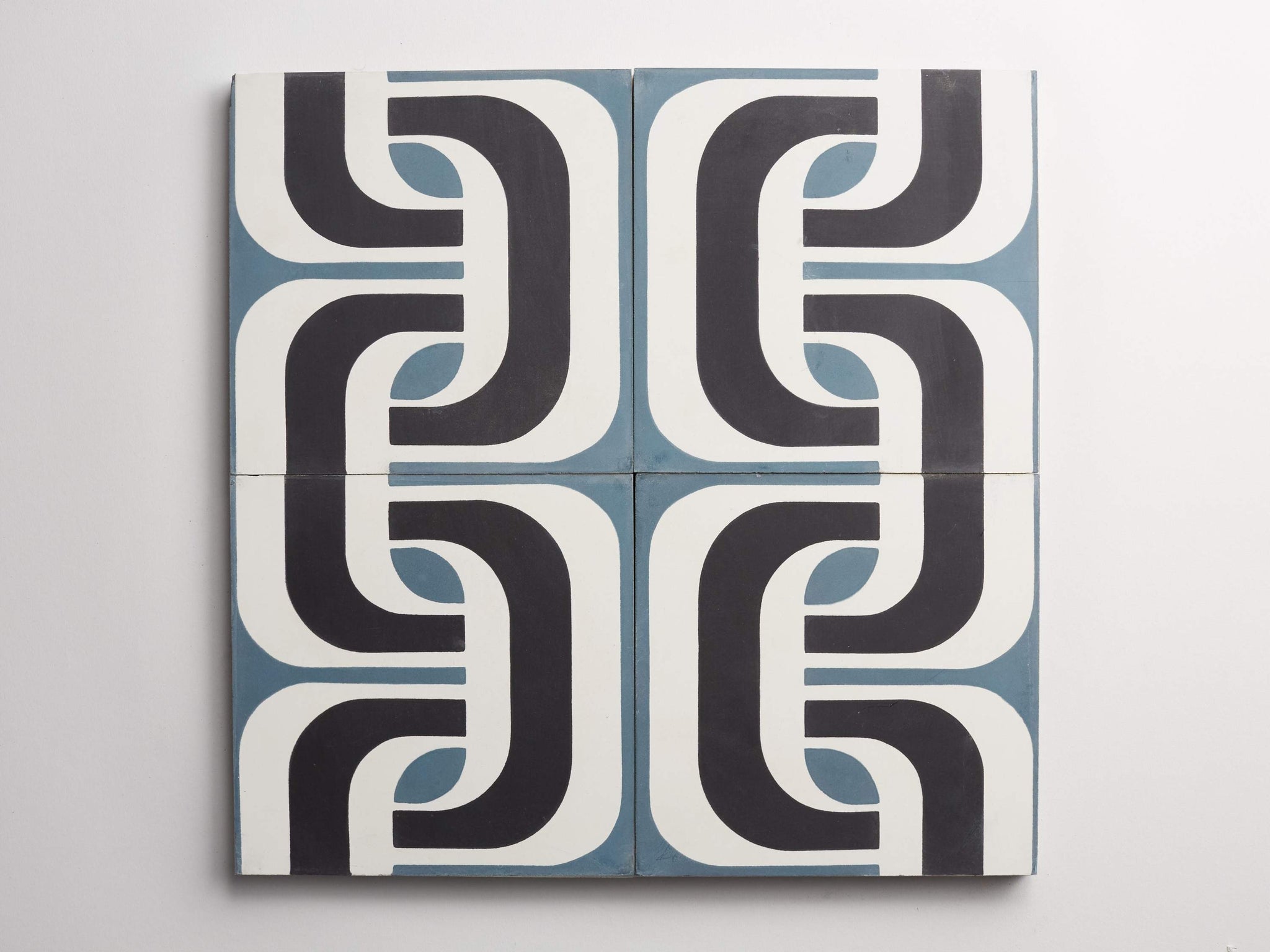 cement | erica tanov | 1965 | black, white + federal blue ~ 8"x8"x0.625"