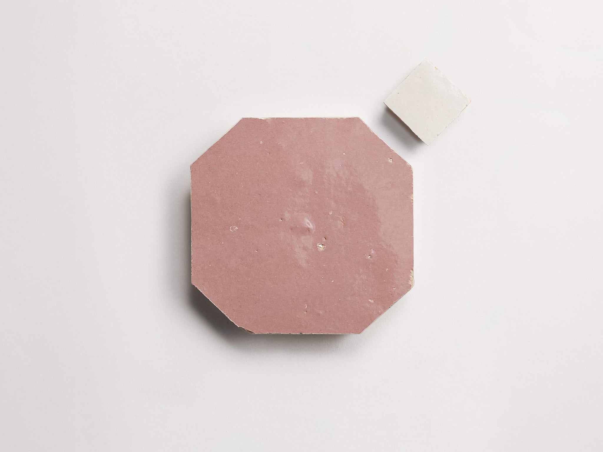 zio & sons + clé | vintage rose octagon + weathered white bouchon (unmounted bundle)