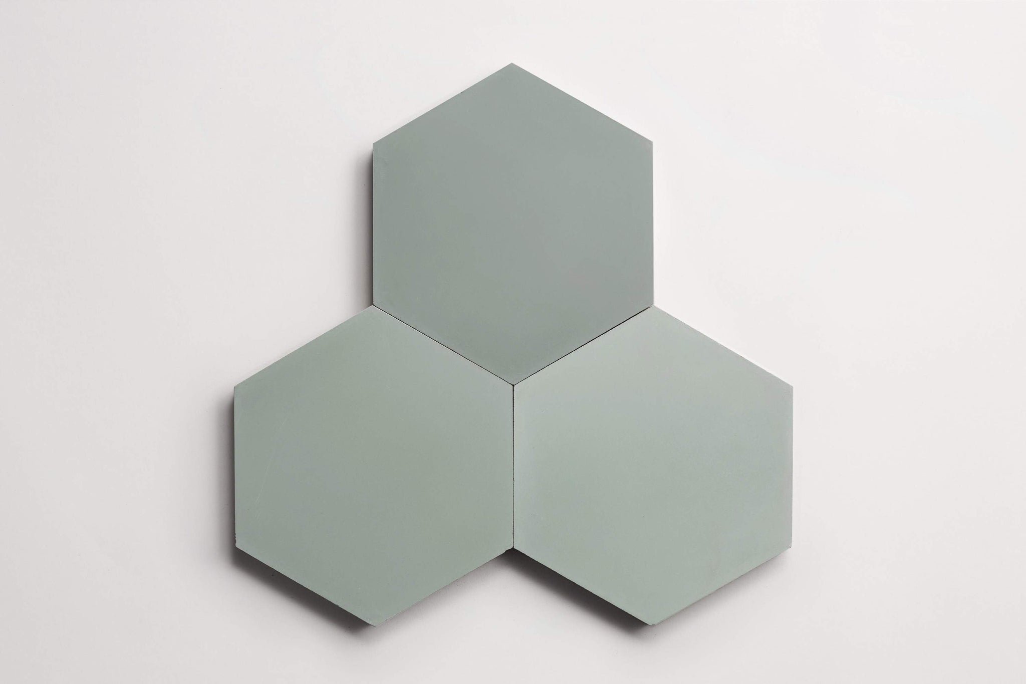 cement | solid | basil | hex ~ 9"x8"x0.625"