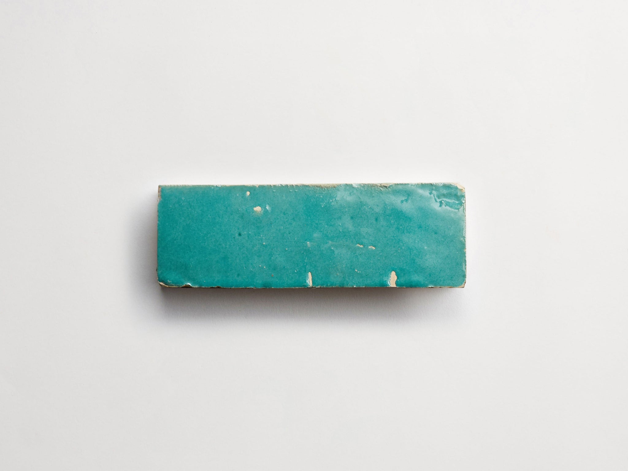 zellige | forgotten turquoise | bejmat ~ 2"x6"x0.75"