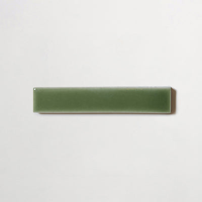 fornace brioni + cristina celestino | avocado | gloss | sample ~ 0.875"x4.75"x0.375" sample