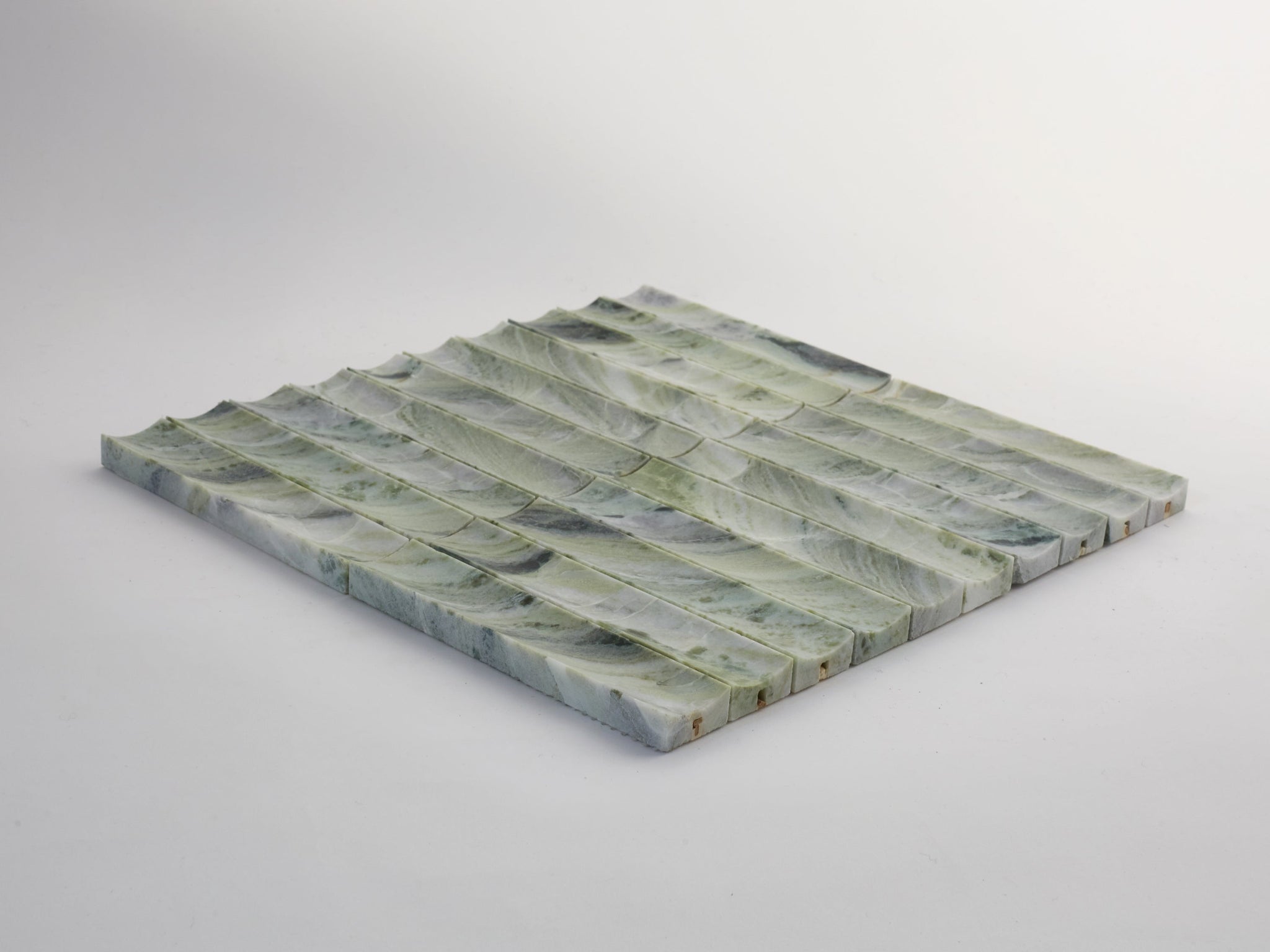 lapidary | etui petit mosaic sheet | jade green ~ 1.25"x6"x0.5"