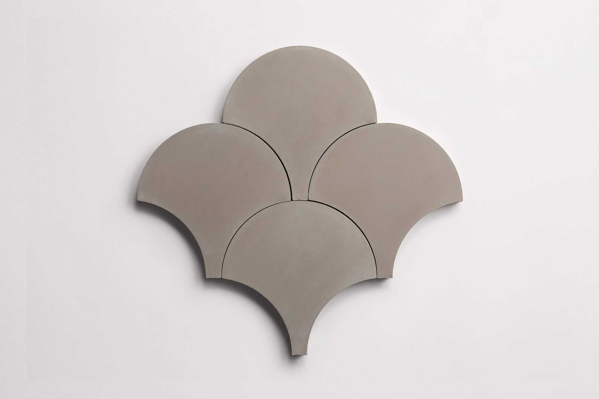 cement | solid | metal | scallop ~ 8"x8"x0.625"