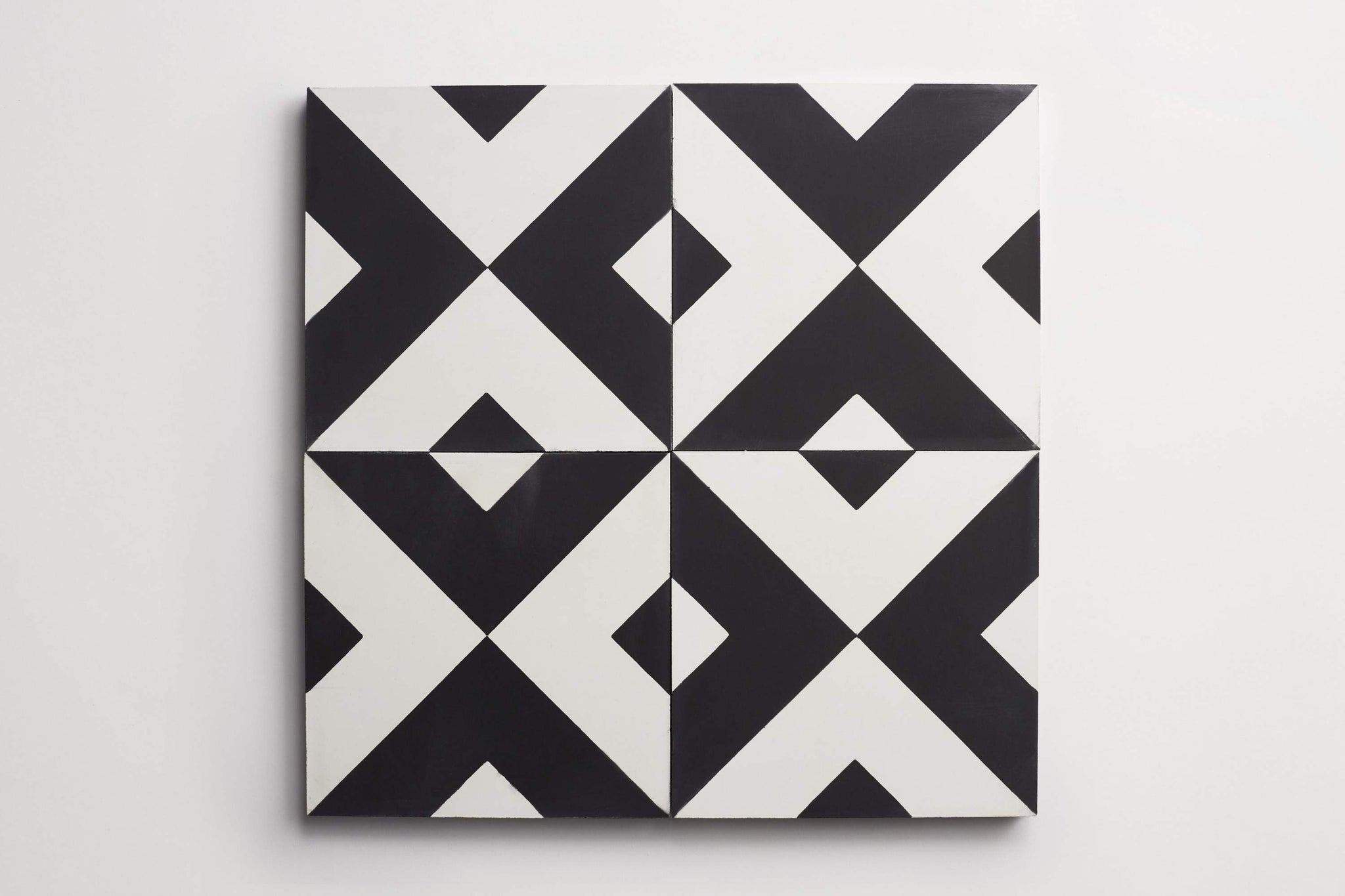 cement | checkered past | black + white ~ 8"x8"x0.625"