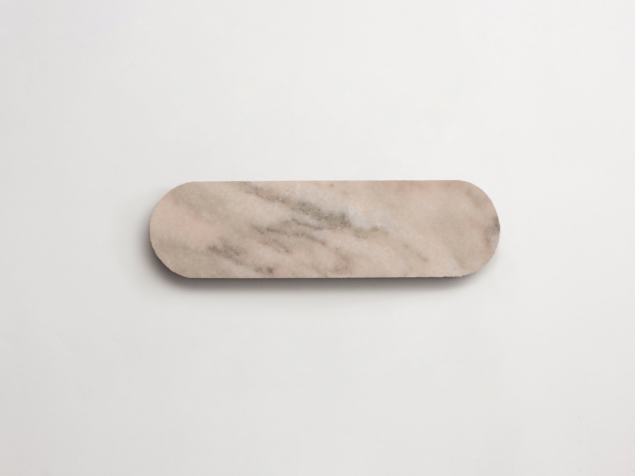 lapidary | oval long | pink/grey ~ 2.375"x8.5"x0.375"