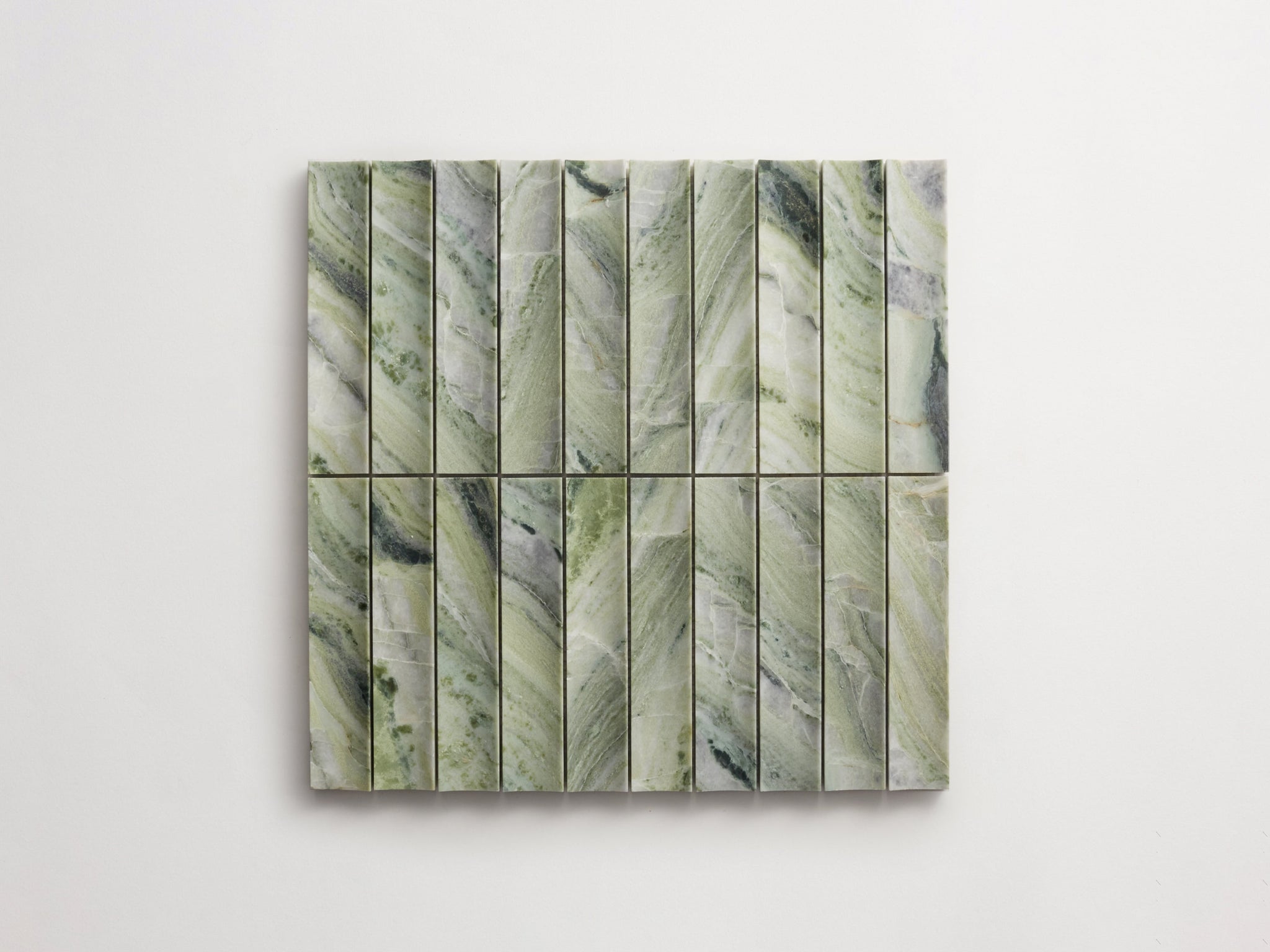 lapidary | etui petit mosaic sheet | jade green ~ 1.25"x6"x0.5"