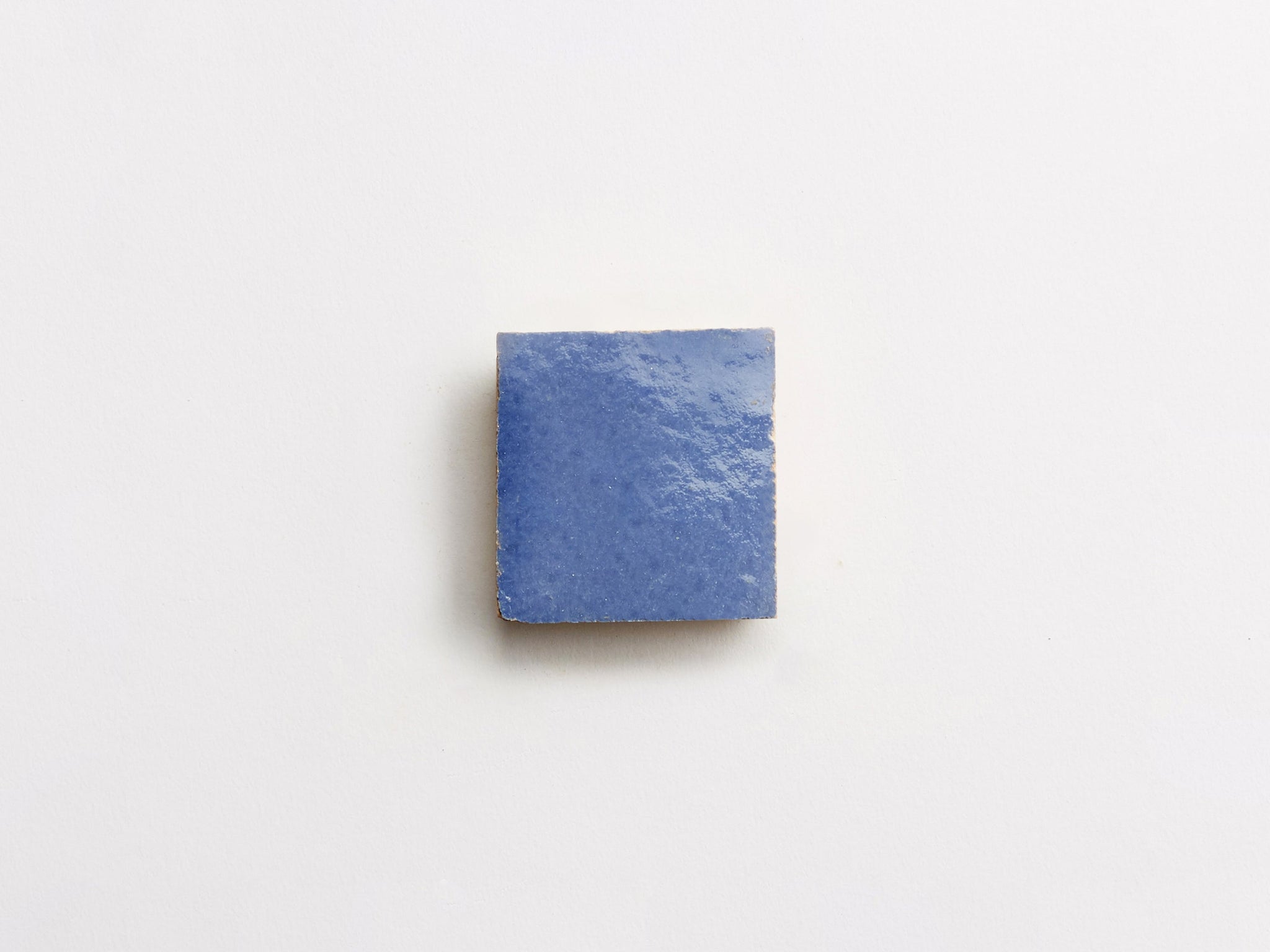 zellige | classic cerulean | unmounted square ~ 2"x2"x0.375"